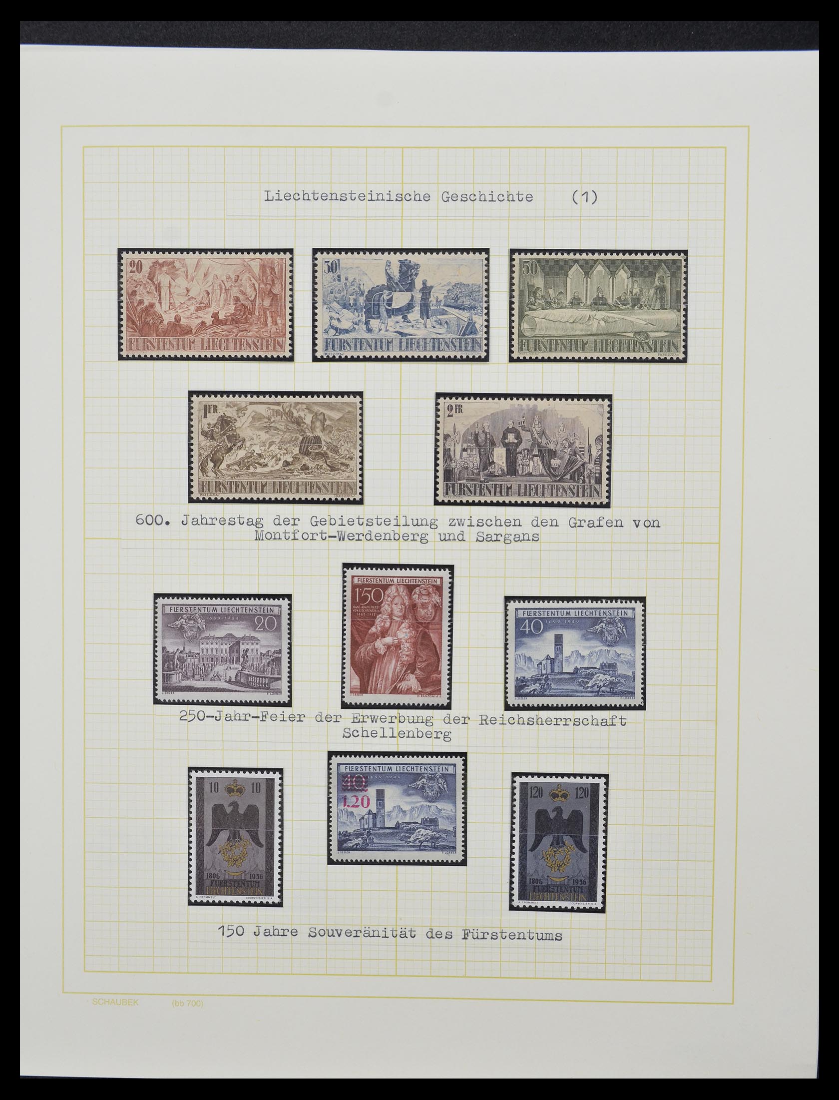 33138 024 - Stamp collection 33138 Liechtenstein 1912-2002.