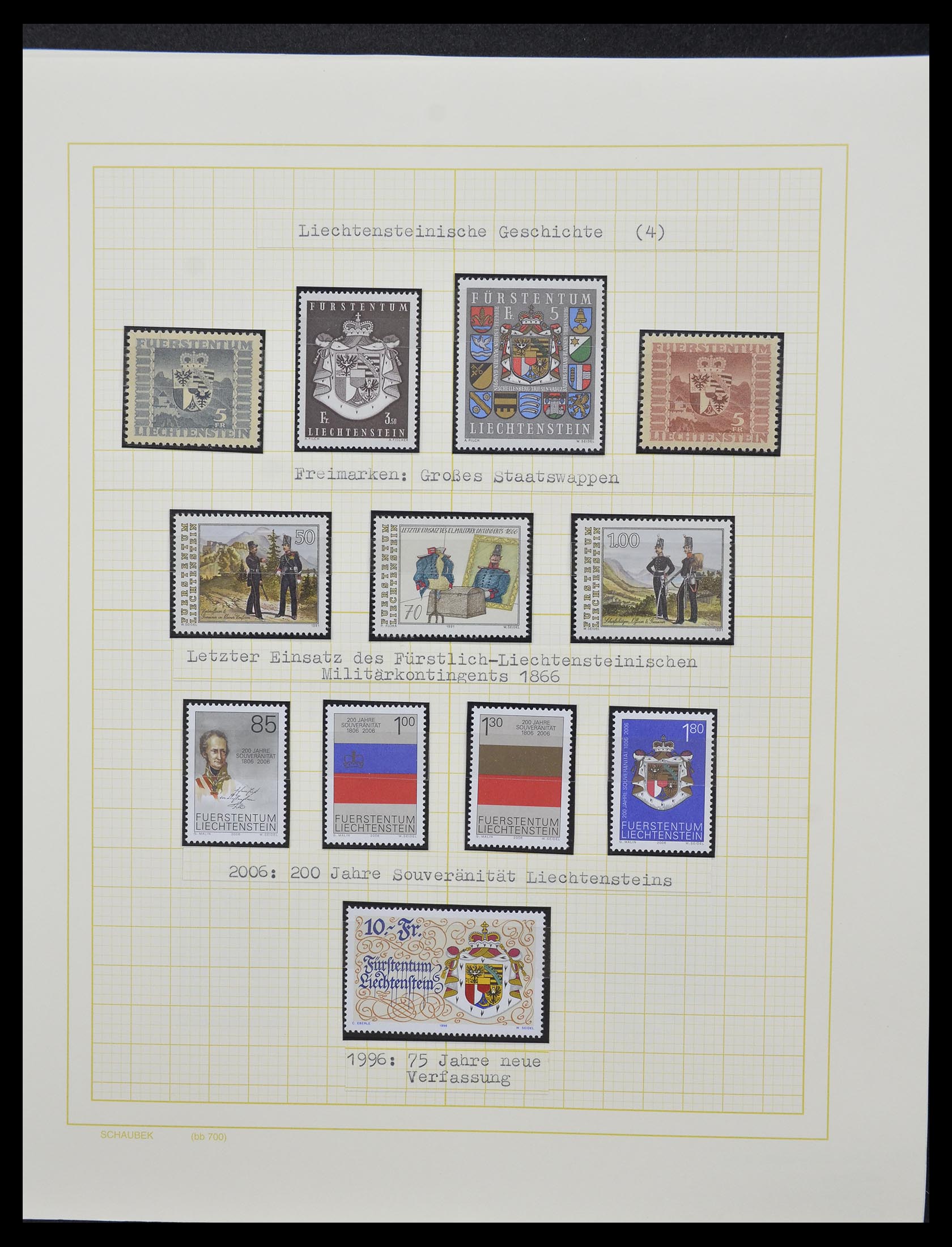 33138 027 - Stamp collection 33138 Liechtenstein 1912-2002.