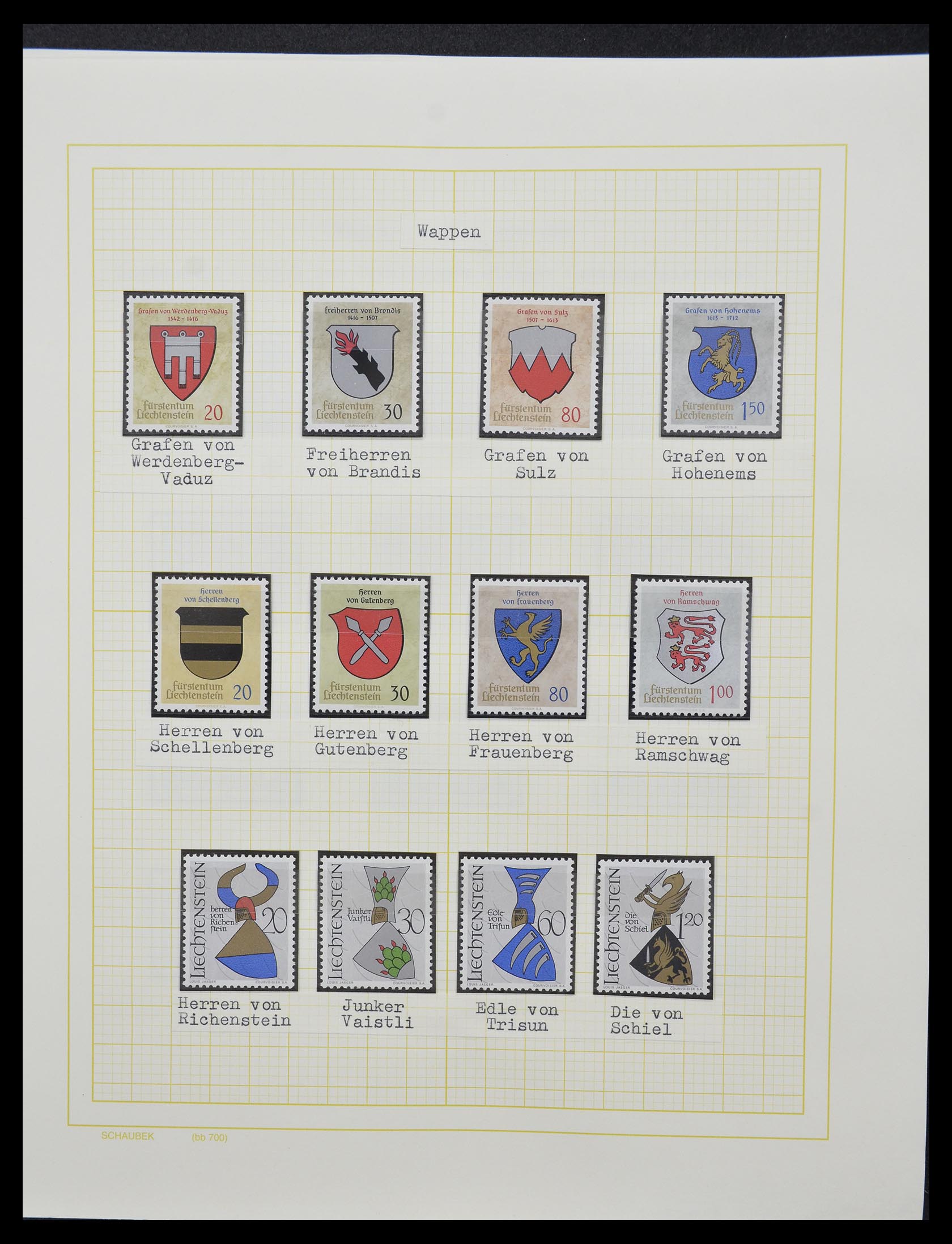 33138 028 - Postzegelverzameling 33138 Liechtenstein 1912-2002.