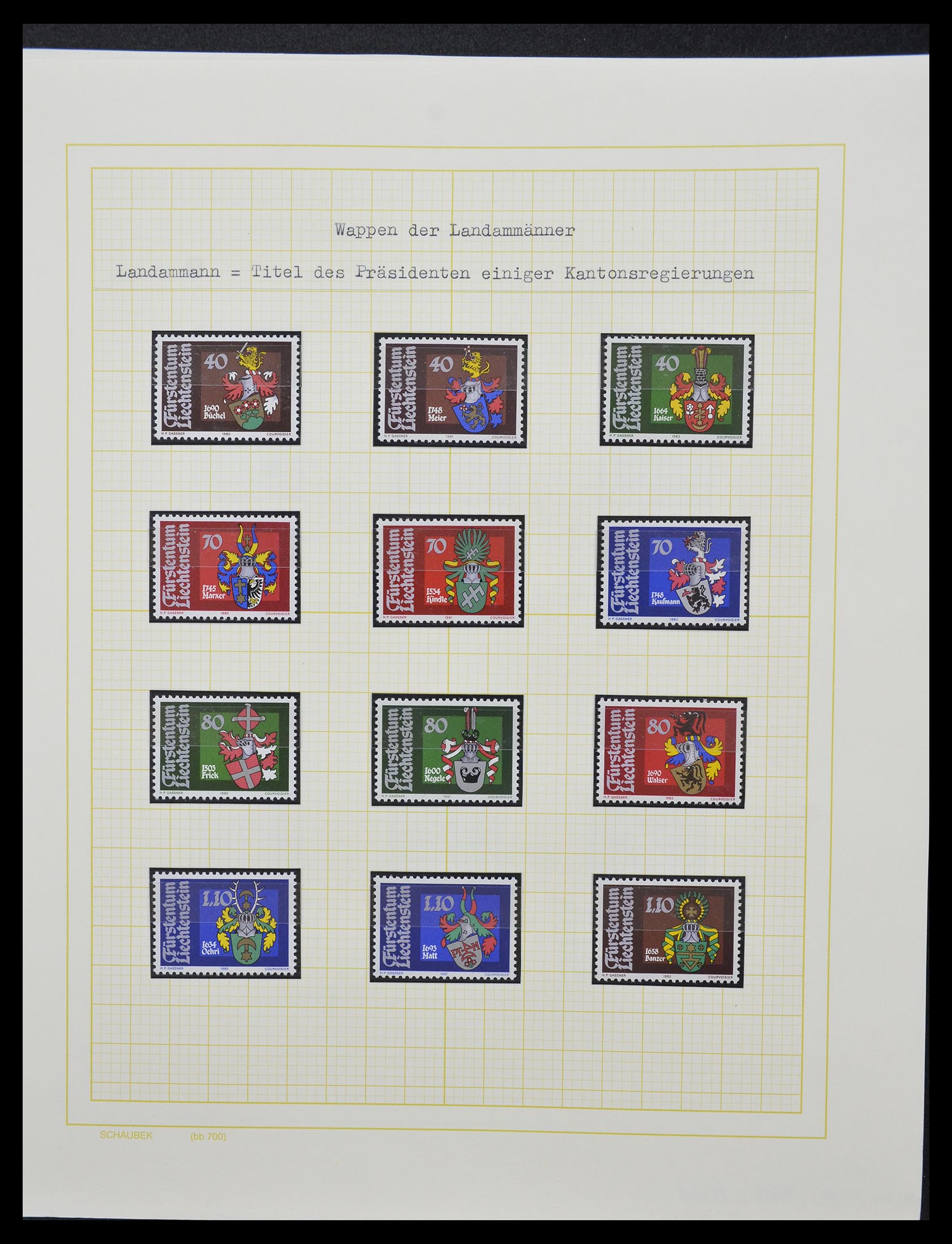 33138 029 - Stamp collection 33138 Liechtenstein 1912-2002.
