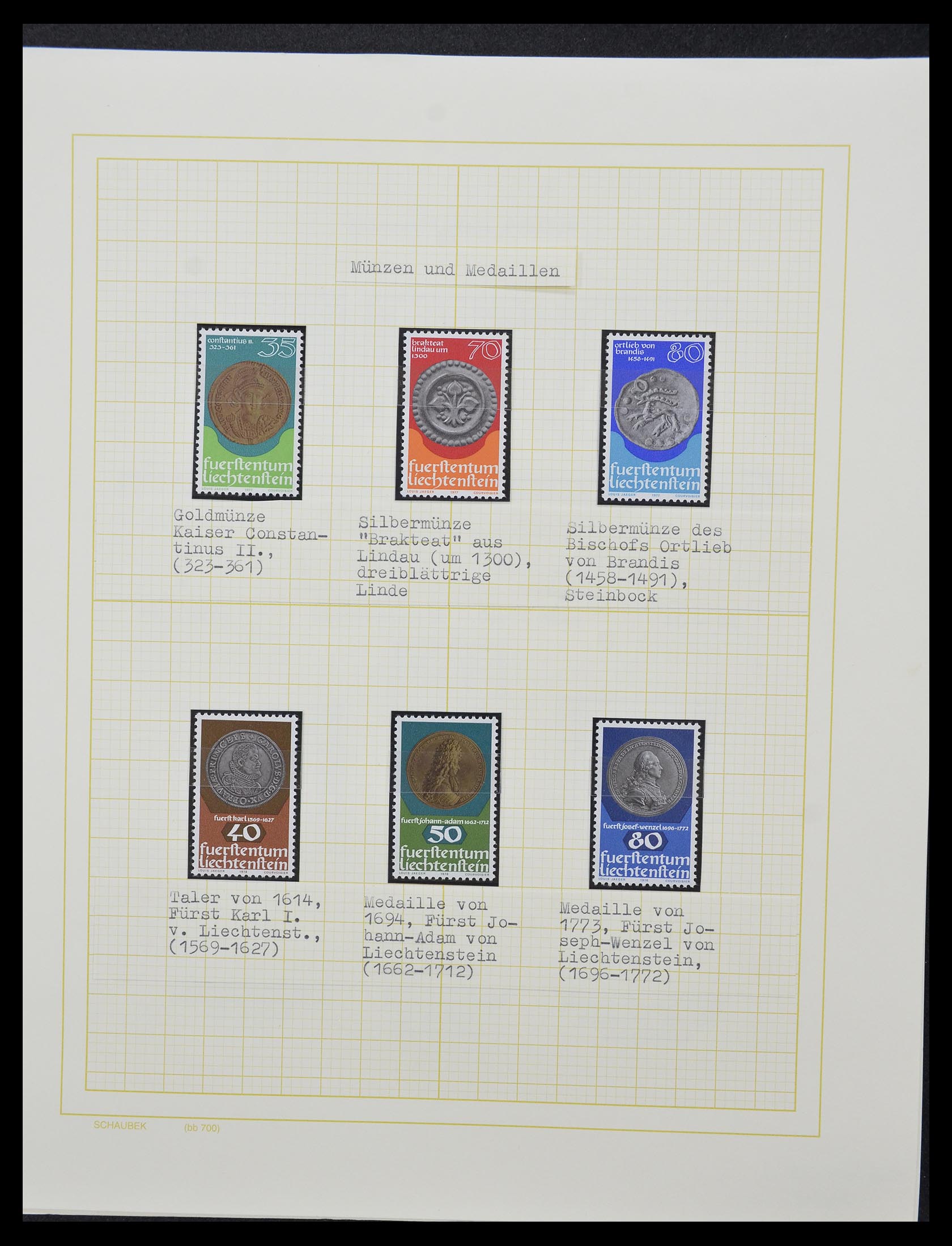 33138 030 - Stamp collection 33138 Liechtenstein 1912-2002.