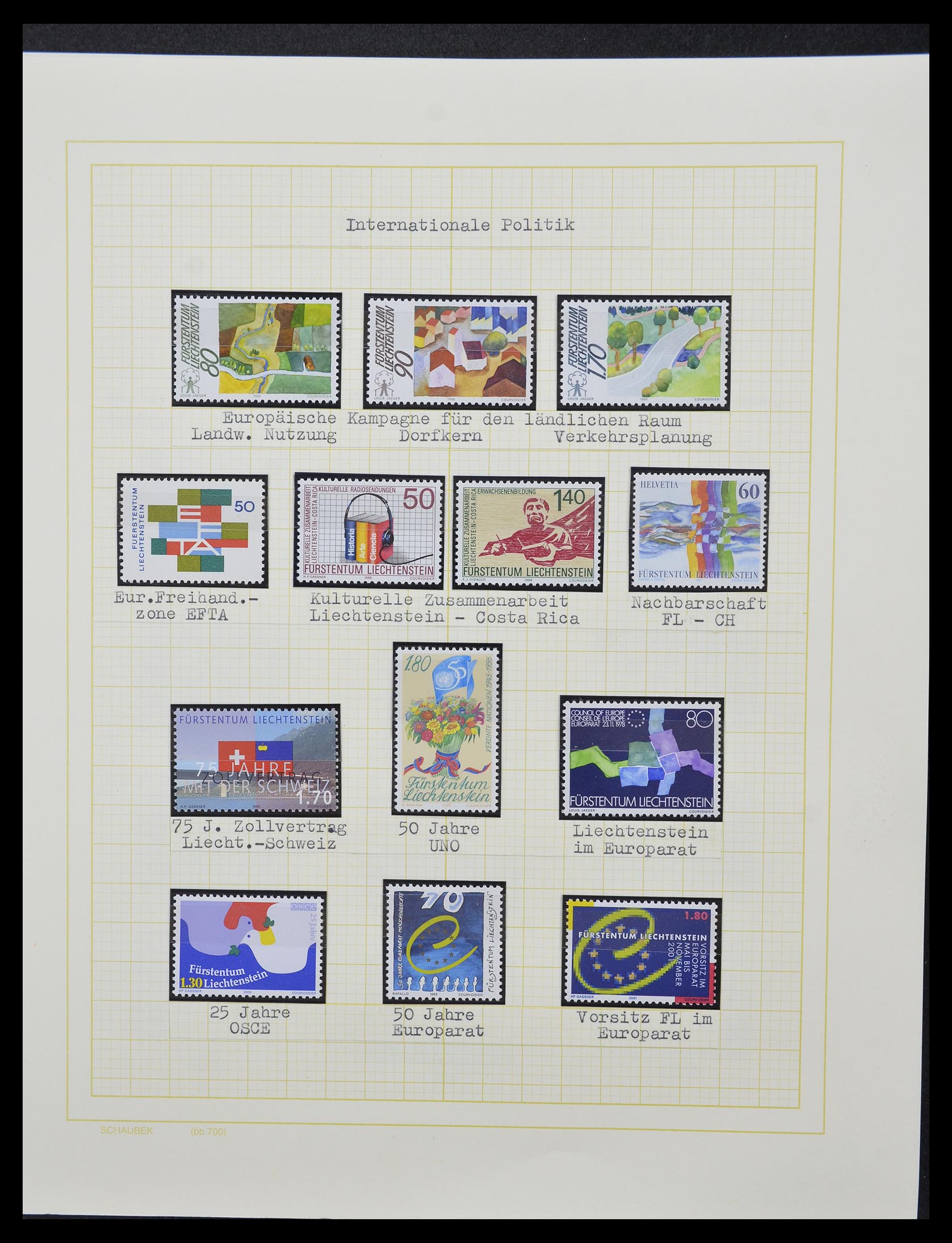 33138 031 - Postzegelverzameling 33138 Liechtenstein 1912-2002.