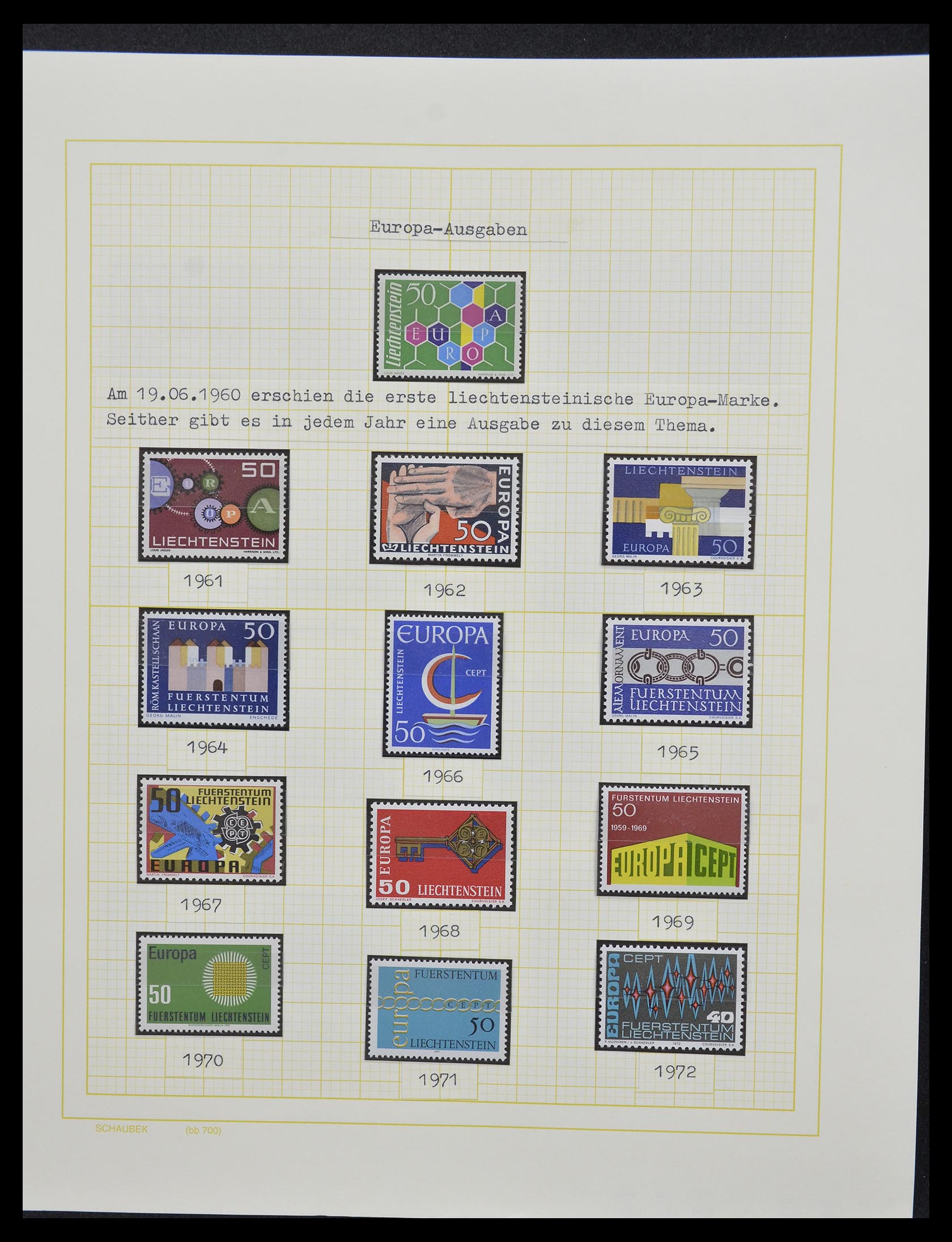 33138 032 - Postzegelverzameling 33138 Liechtenstein 1912-2002.