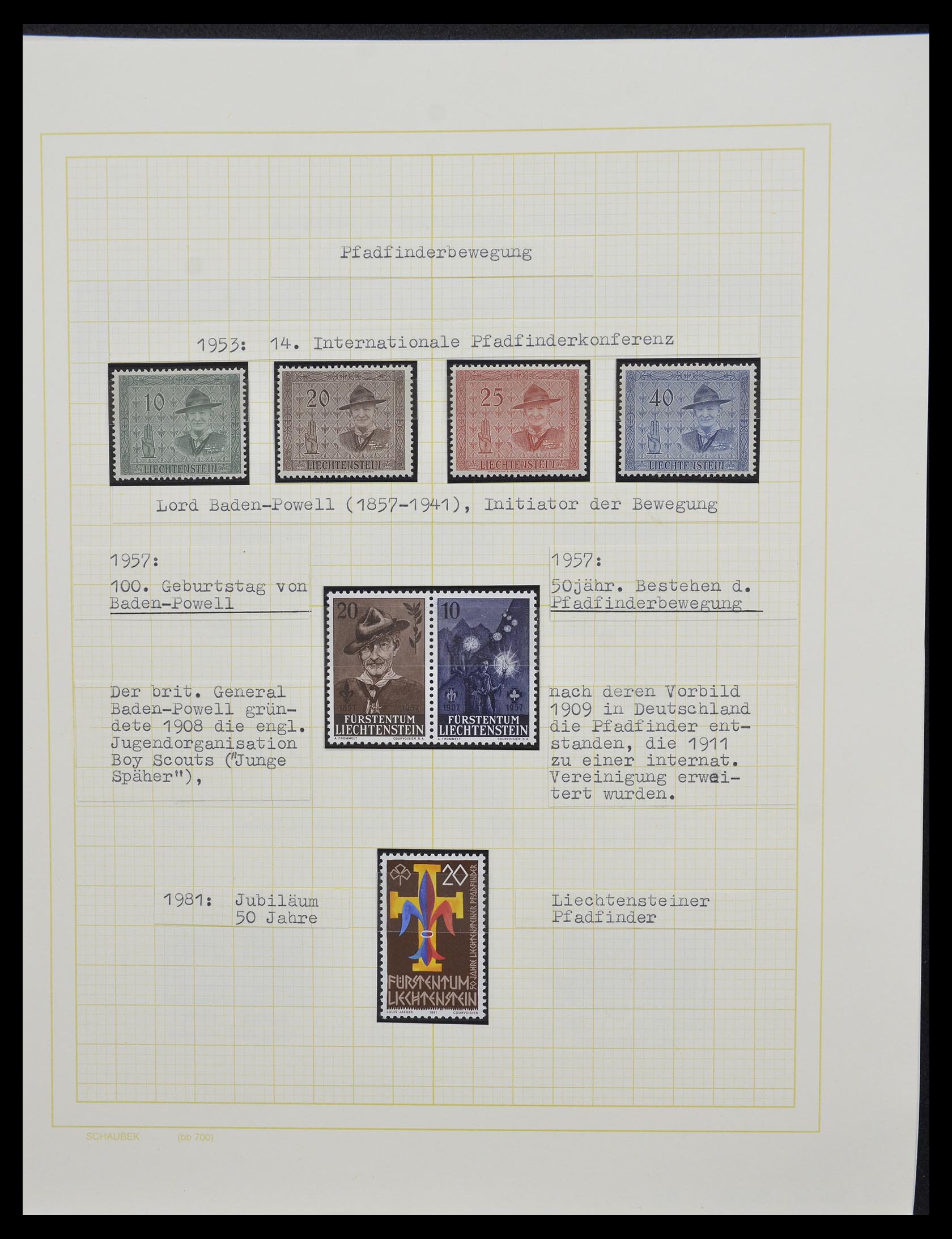 33138 038 - Stamp collection 33138 Liechtenstein 1912-2002.