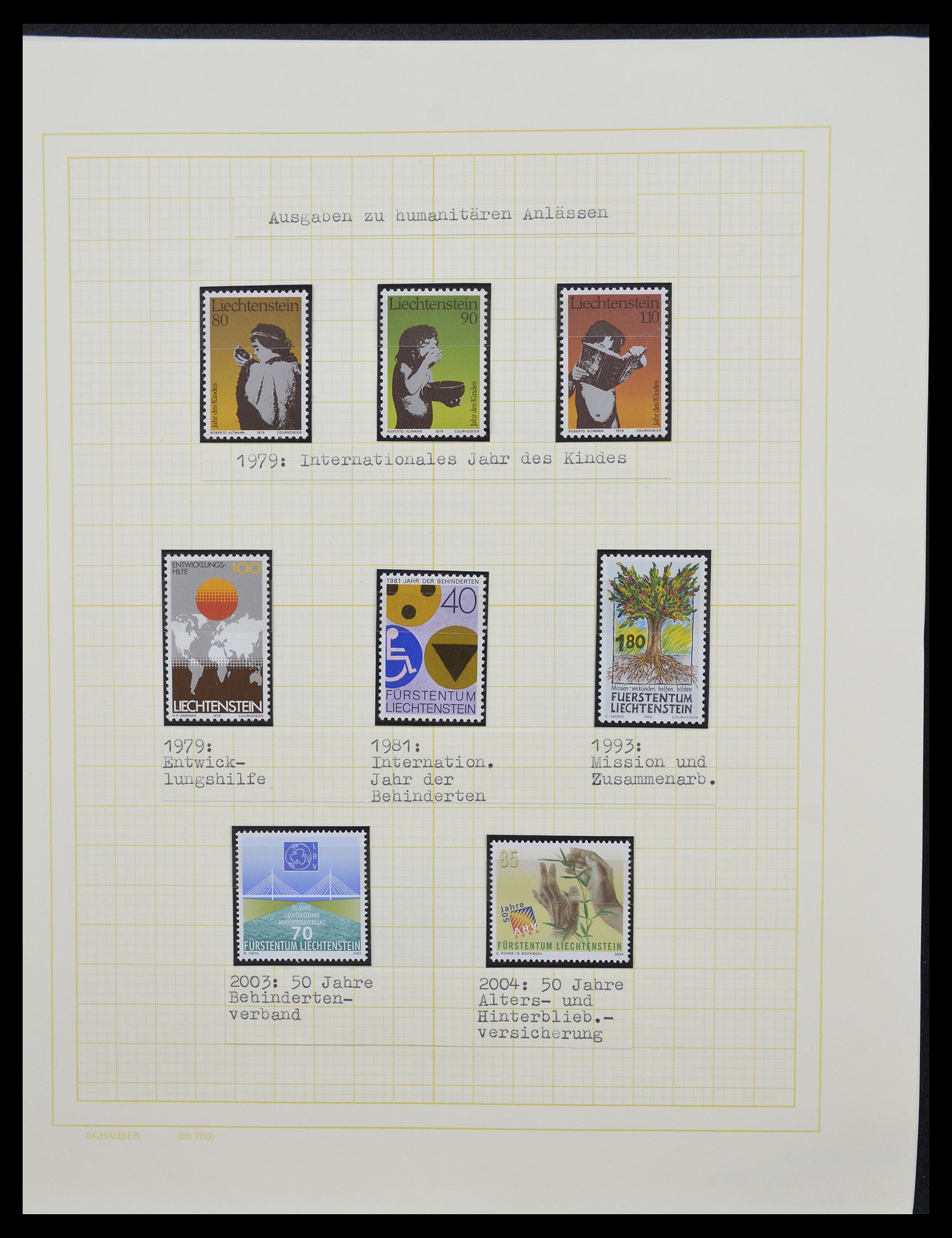 33138 040 - Stamp collection 33138 Liechtenstein 1912-2002.