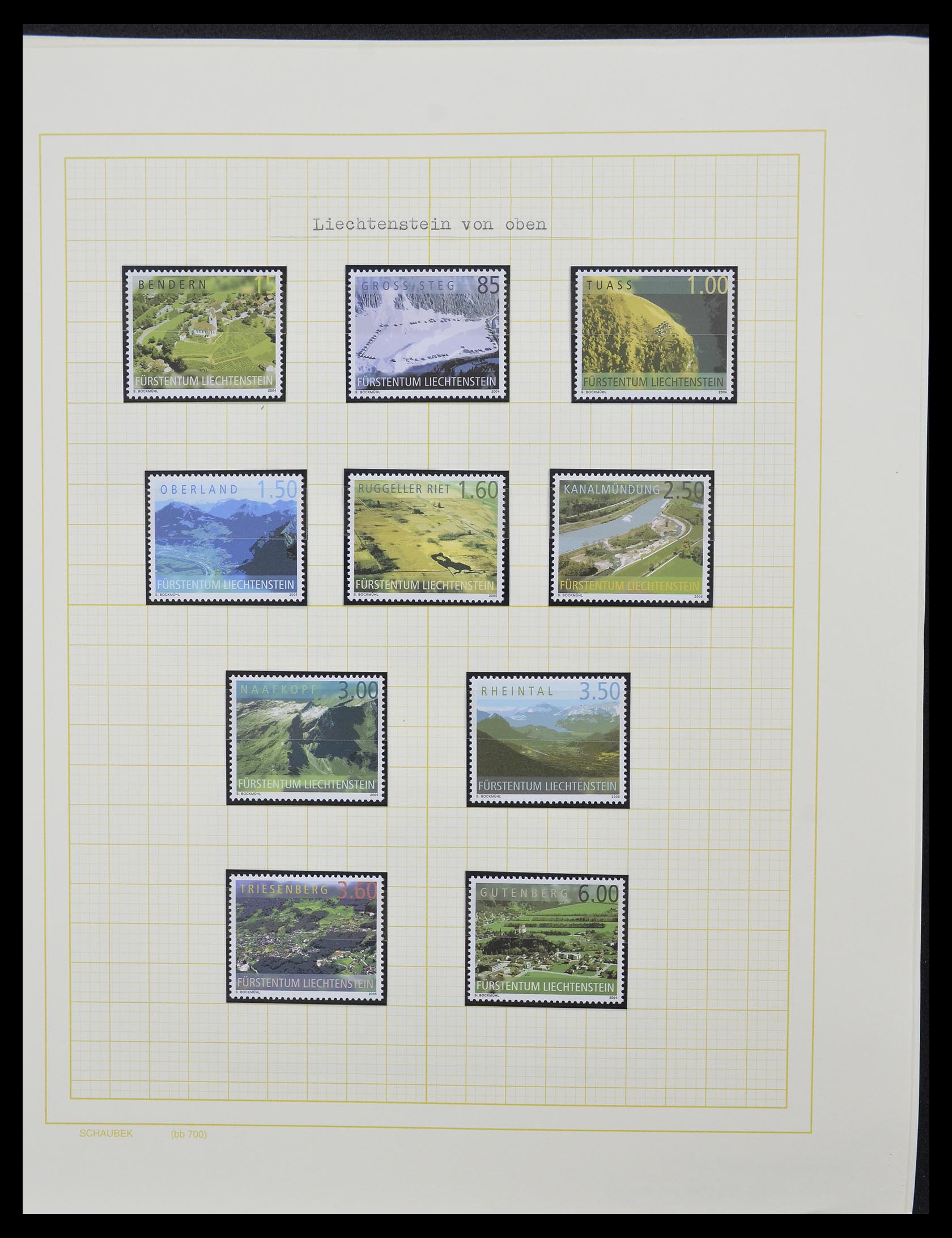 33138 042 - Stamp collection 33138 Liechtenstein 1912-2002.