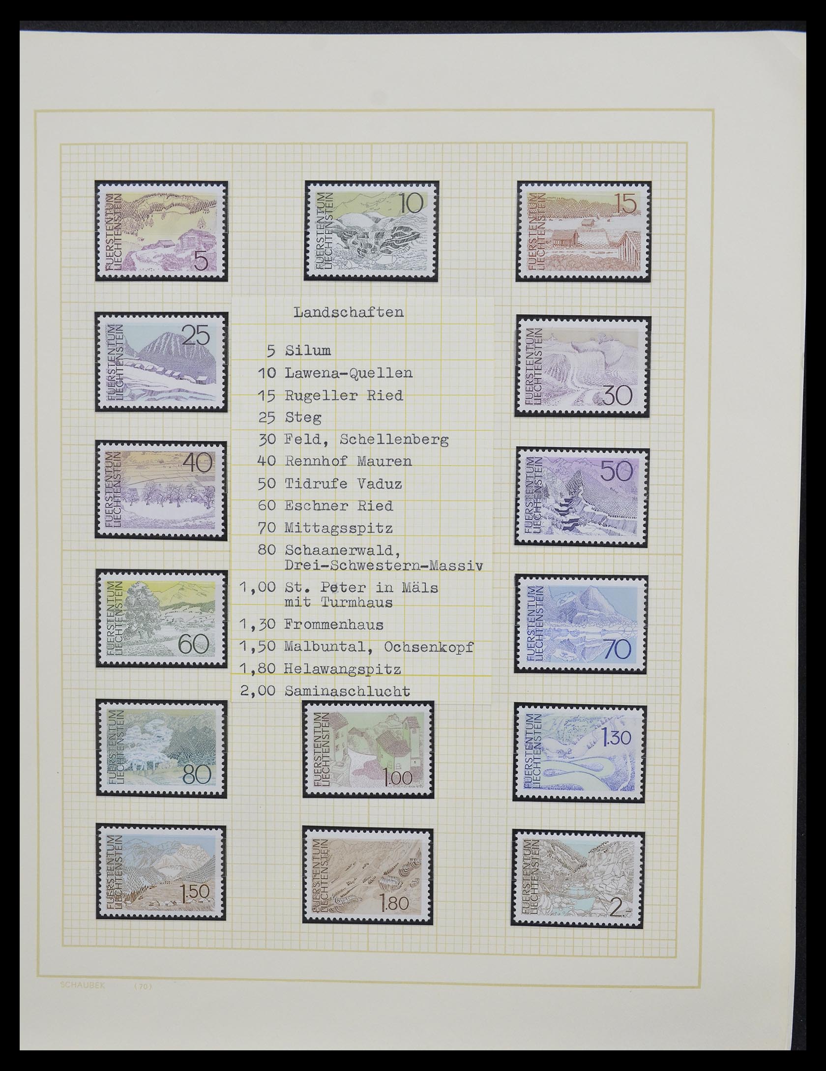 33138 044 - Stamp collection 33138 Liechtenstein 1912-2002.
