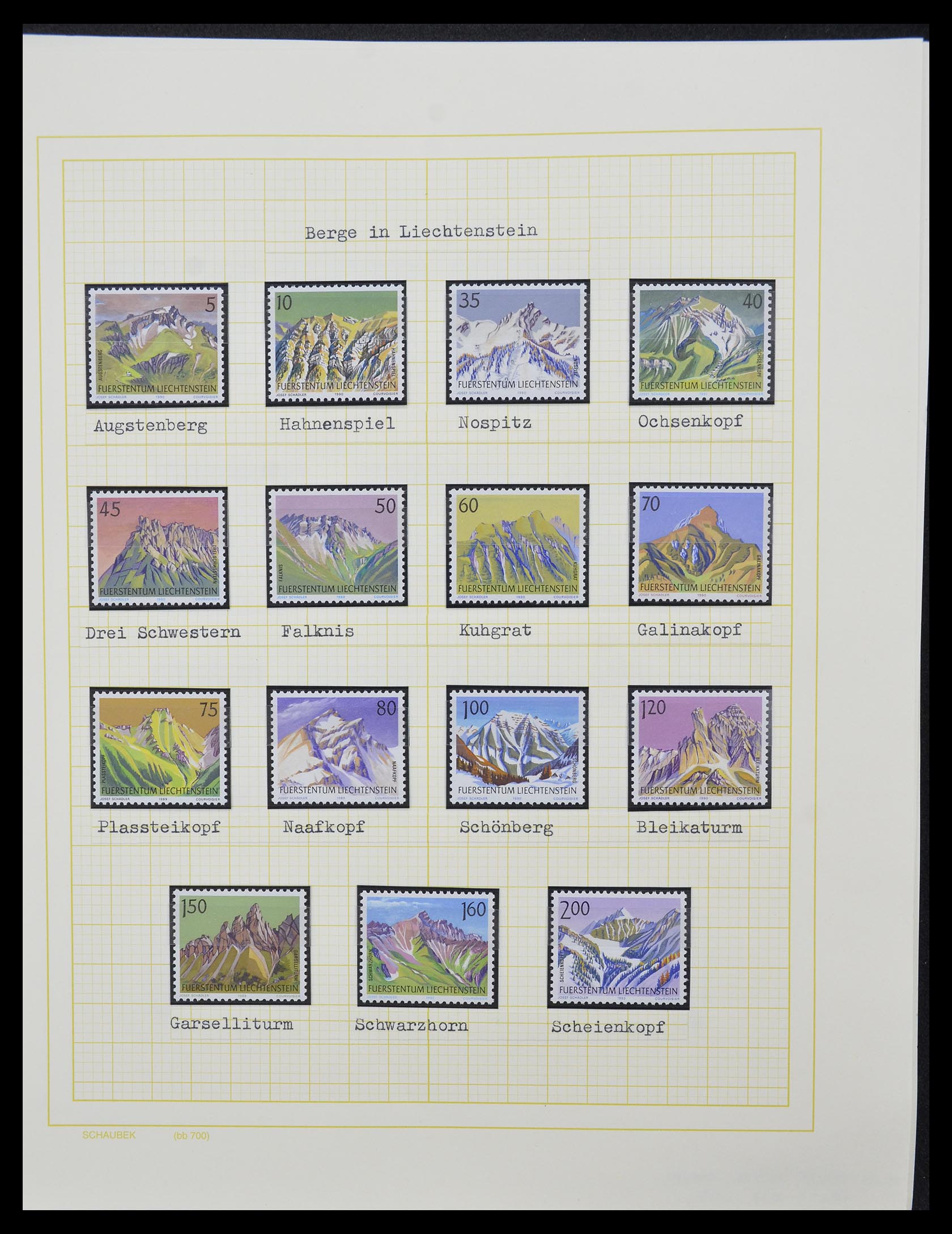 33138 045 - Postzegelverzameling 33138 Liechtenstein 1912-2002.