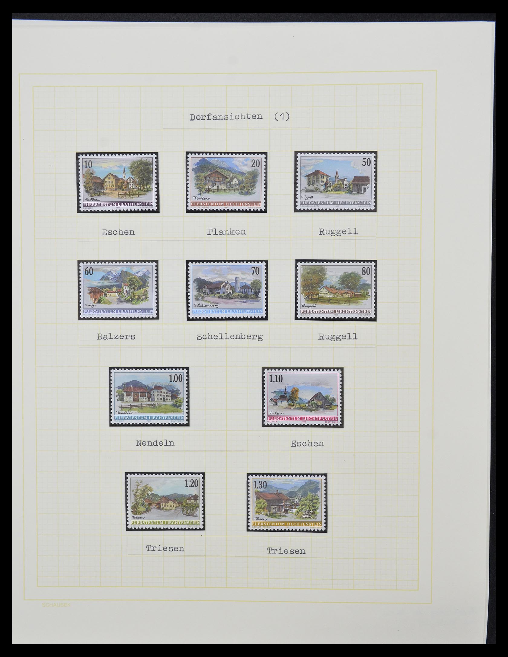 33138 047 - Postzegelverzameling 33138 Liechtenstein 1912-2002.