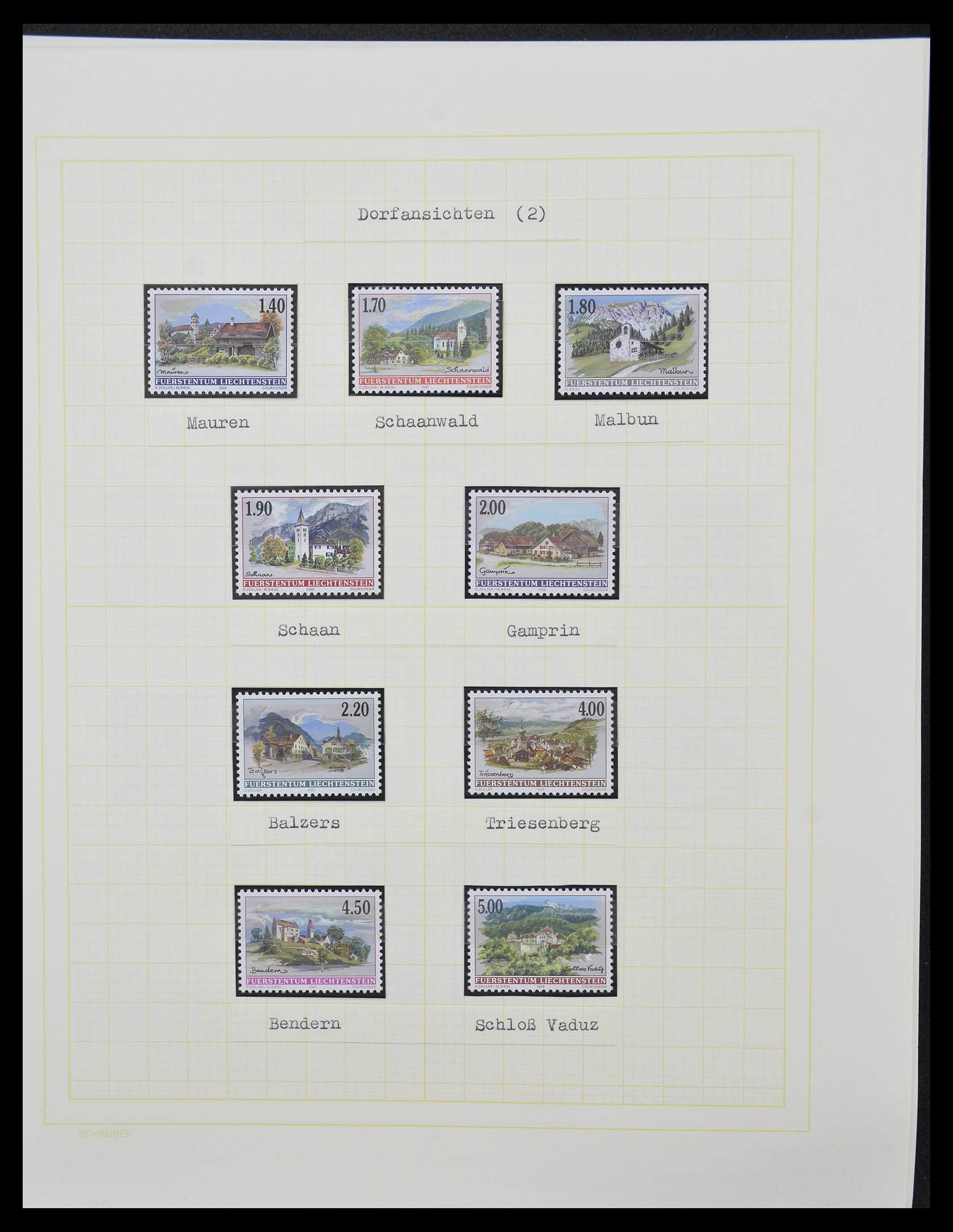 33138 048 - Stamp collection 33138 Liechtenstein 1912-2002.