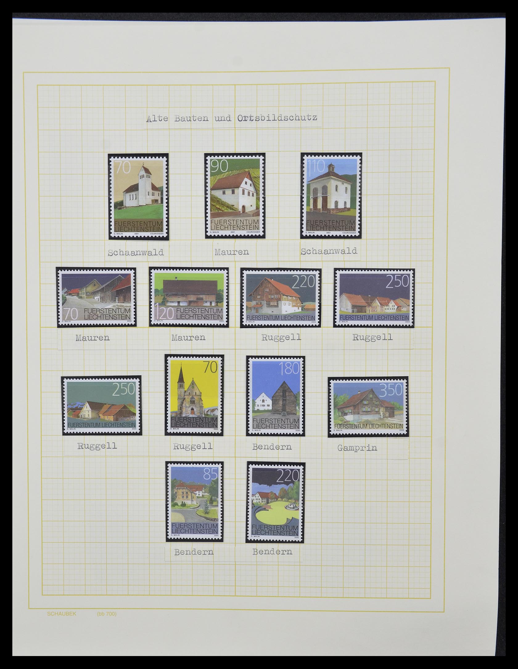 33138 049 - Stamp collection 33138 Liechtenstein 1912-2002.