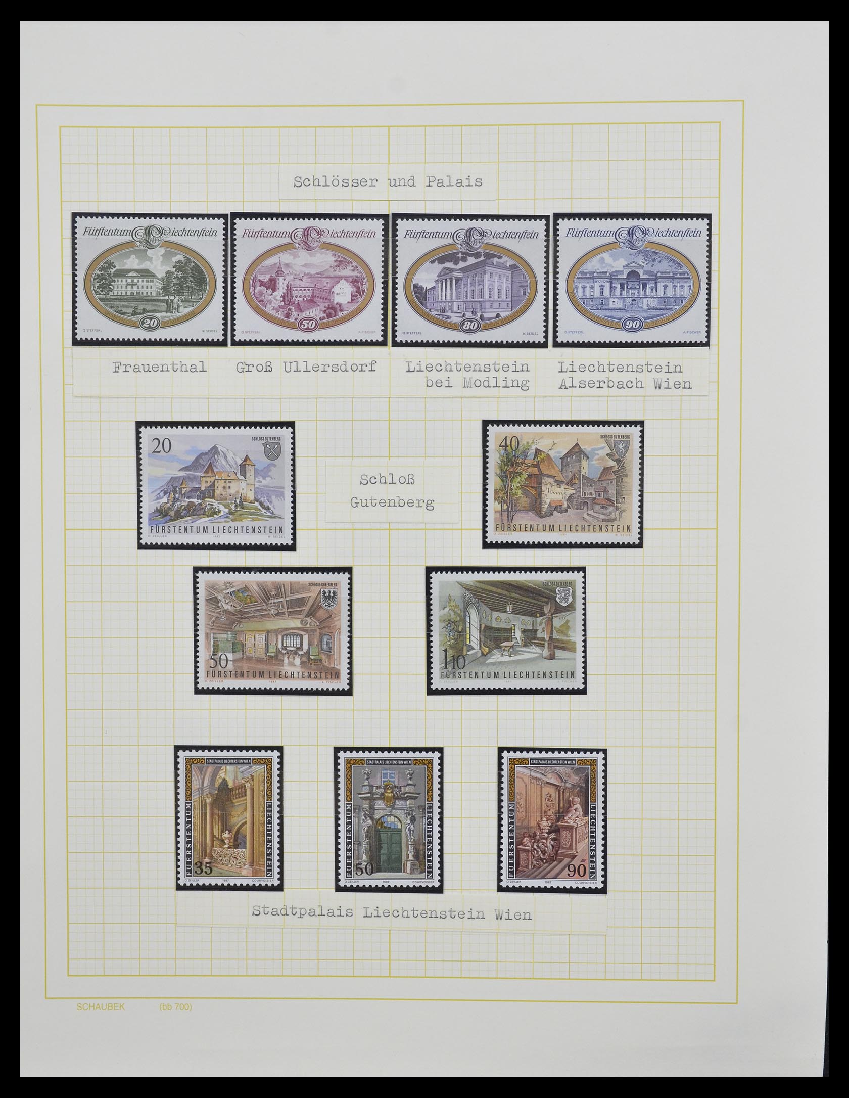 33138 052 - Postzegelverzameling 33138 Liechtenstein 1912-2002.