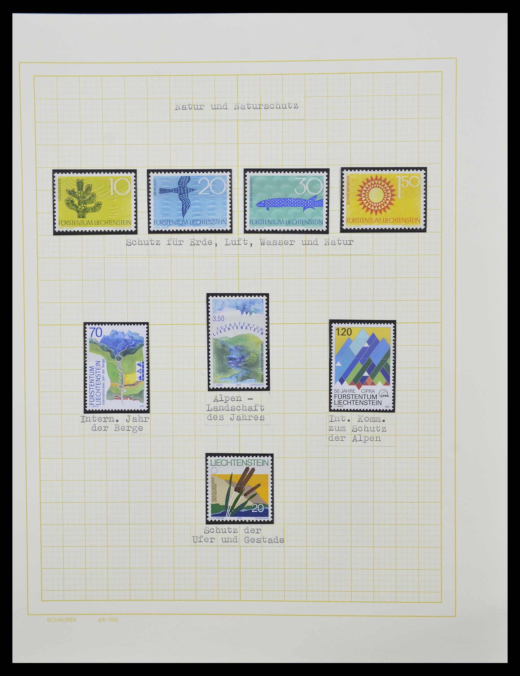 33138 054 - Stamp collection 33138 Liechtenstein 1912-2002.