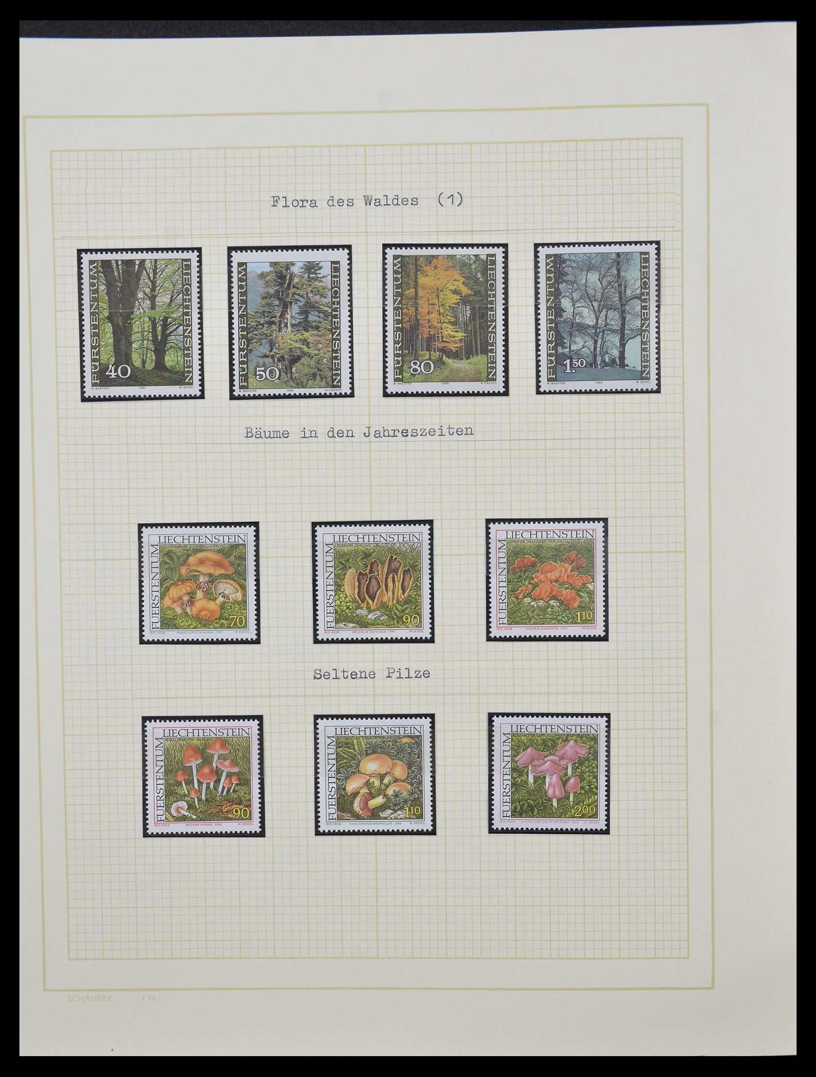 33138 056 - Stamp collection 33138 Liechtenstein 1912-2002.