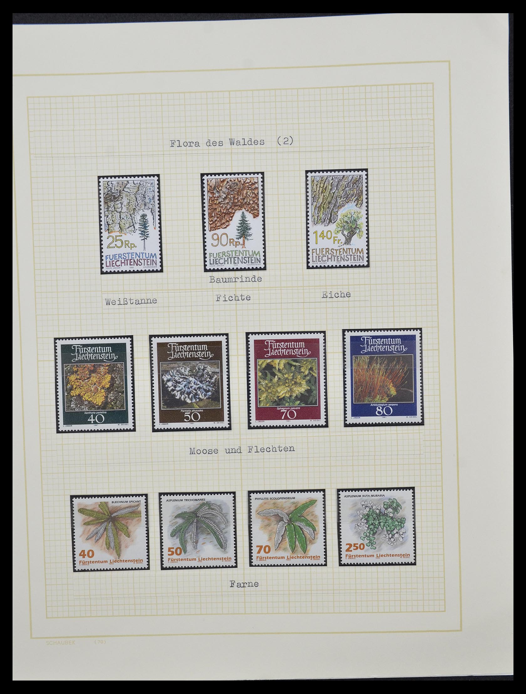 33138 057 - Stamp collection 33138 Liechtenstein 1912-2002.