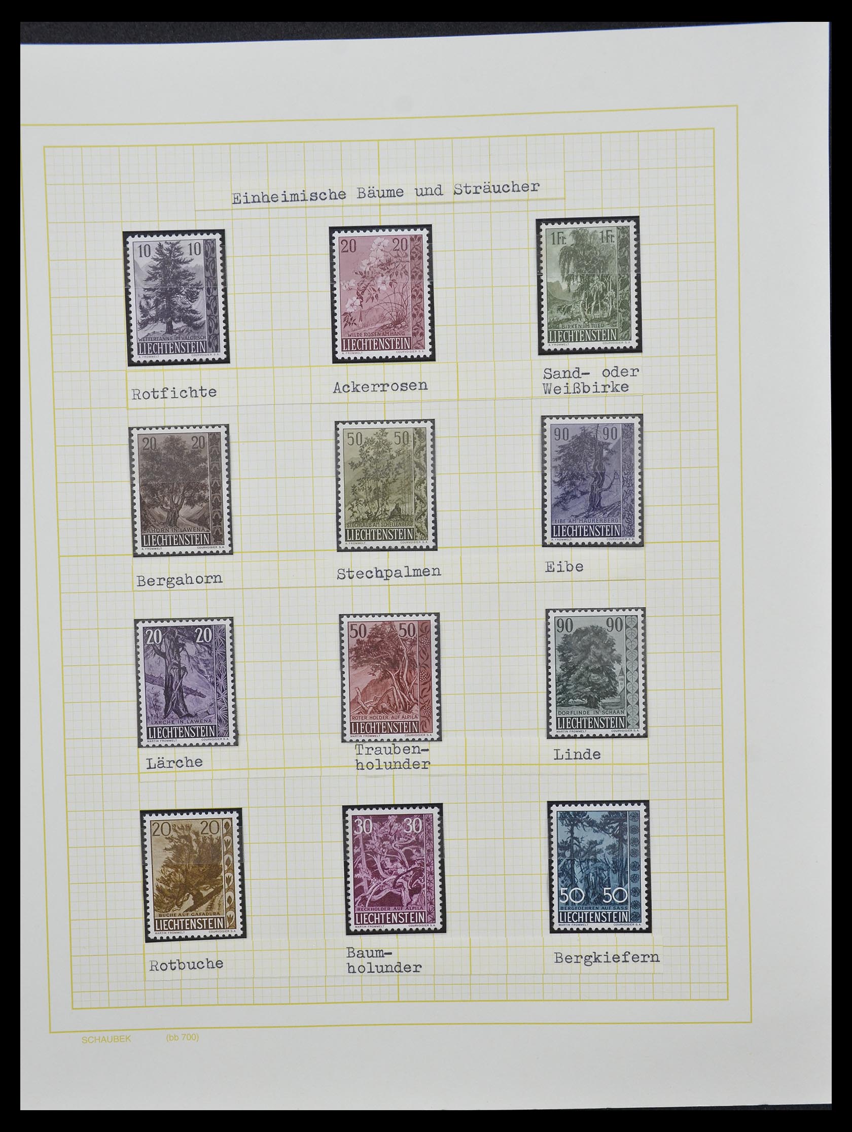 33138 058 - Stamp collection 33138 Liechtenstein 1912-2002.