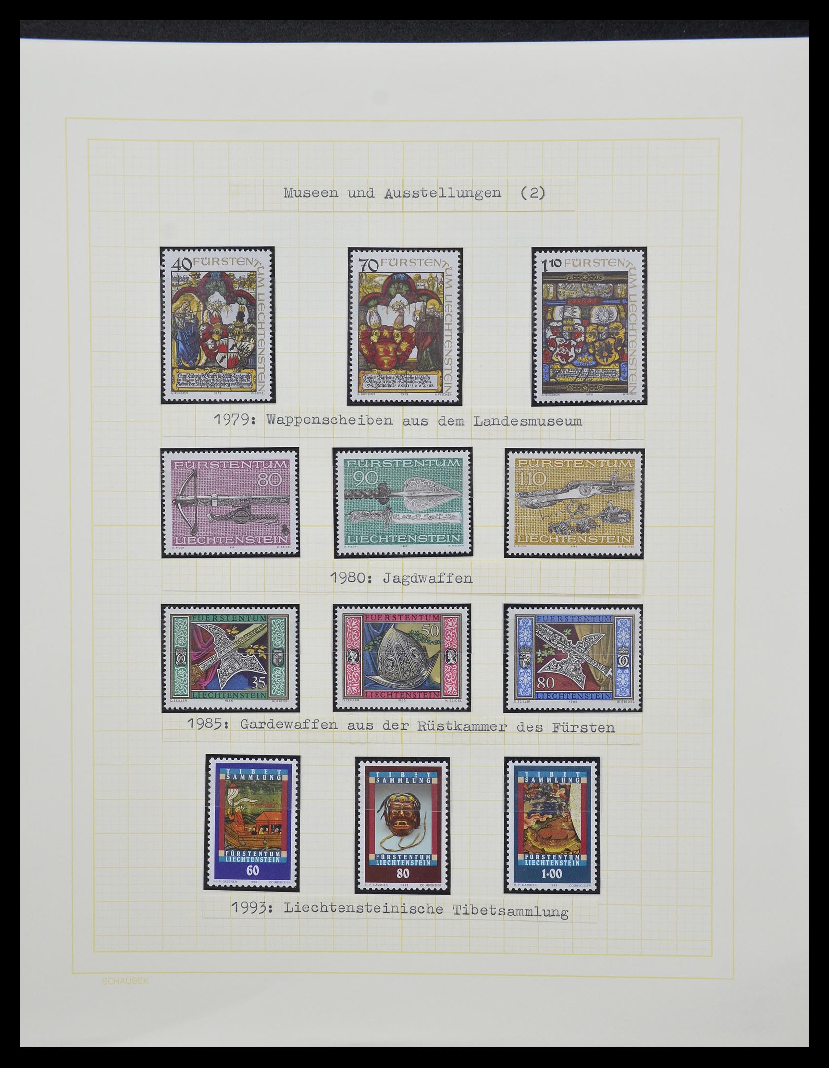 33138 067 - Stamp collection 33138 Liechtenstein 1912-2002.