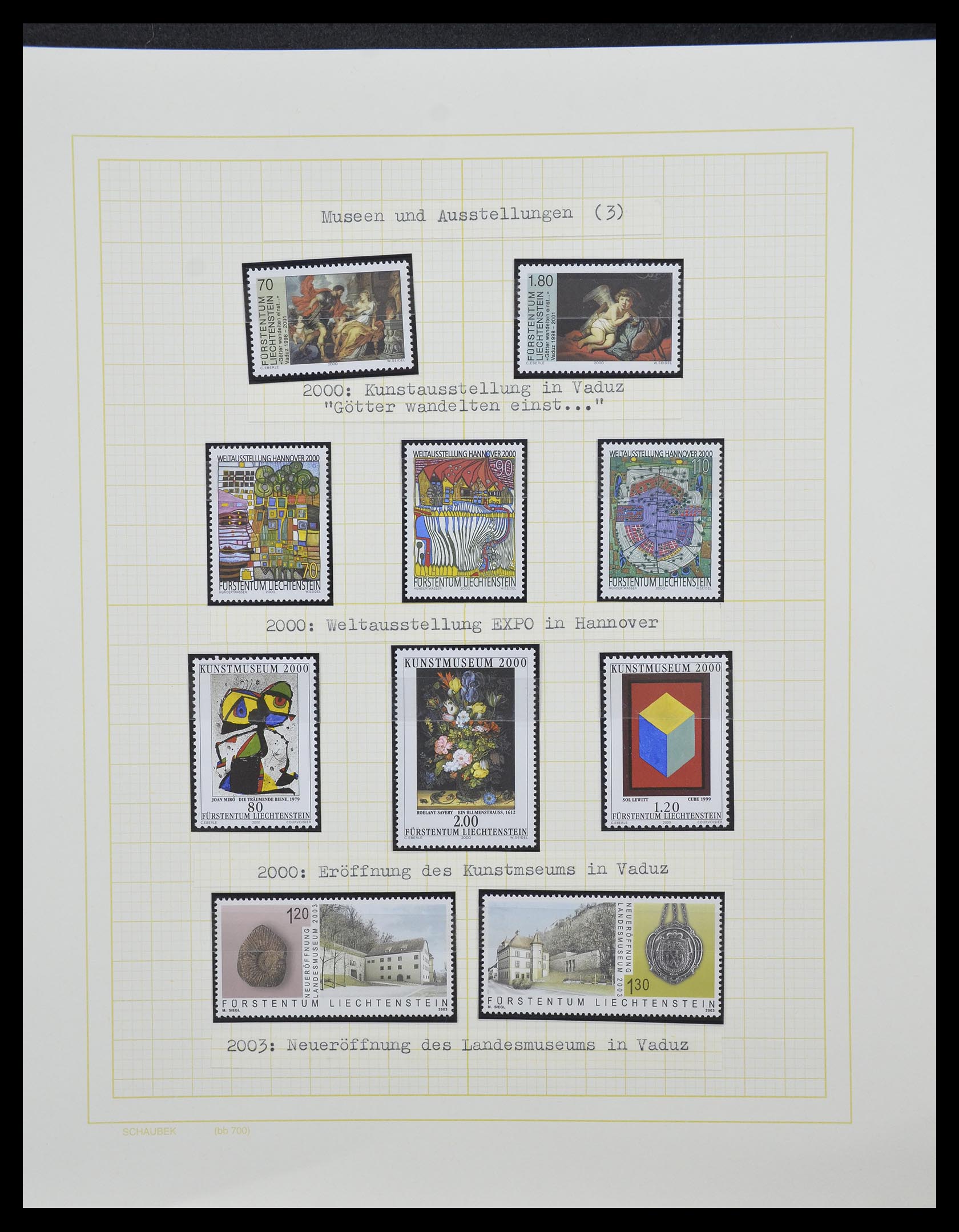 33138 068 - Stamp collection 33138 Liechtenstein 1912-2002.