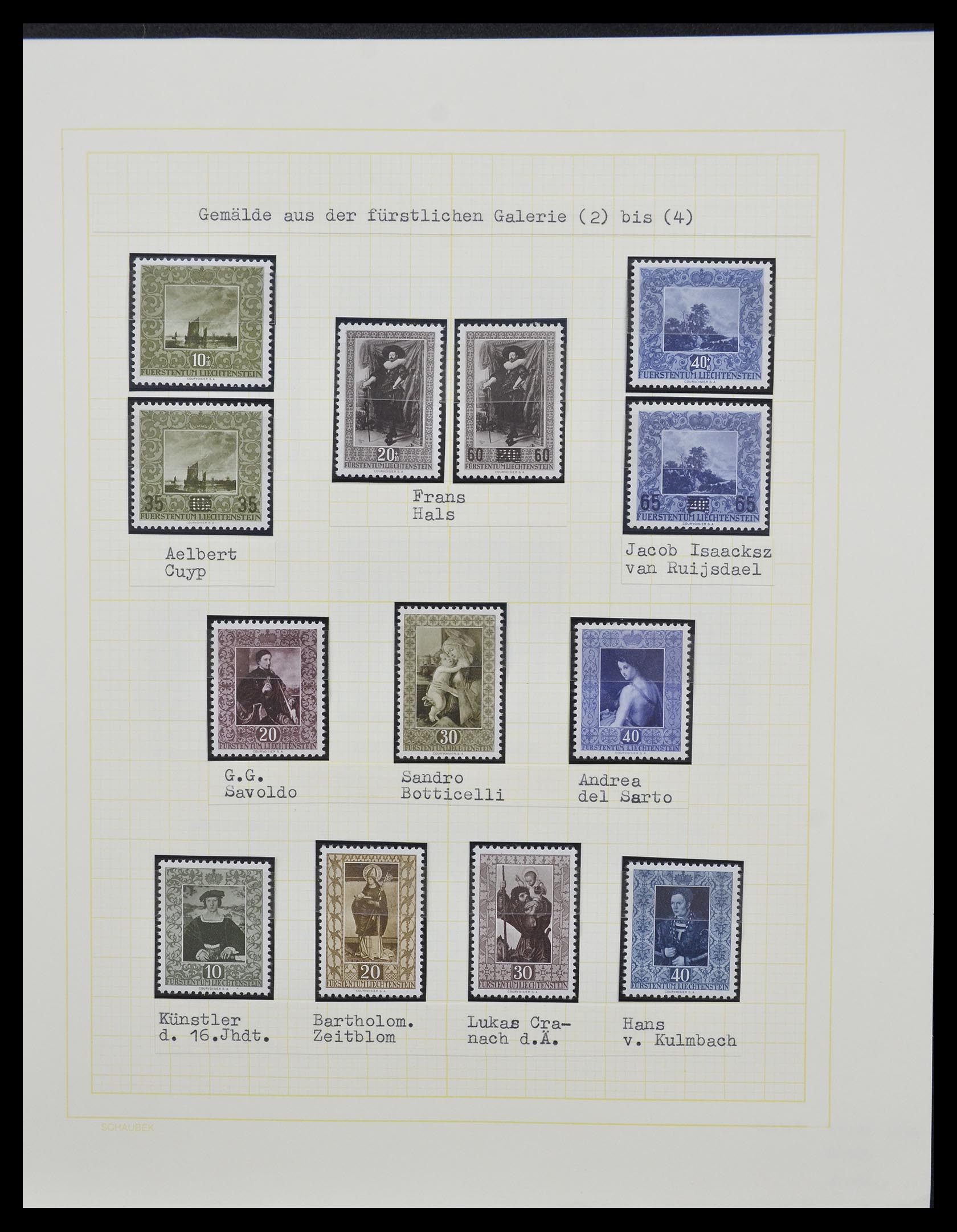 33138 070 - Stamp collection 33138 Liechtenstein 1912-2002.