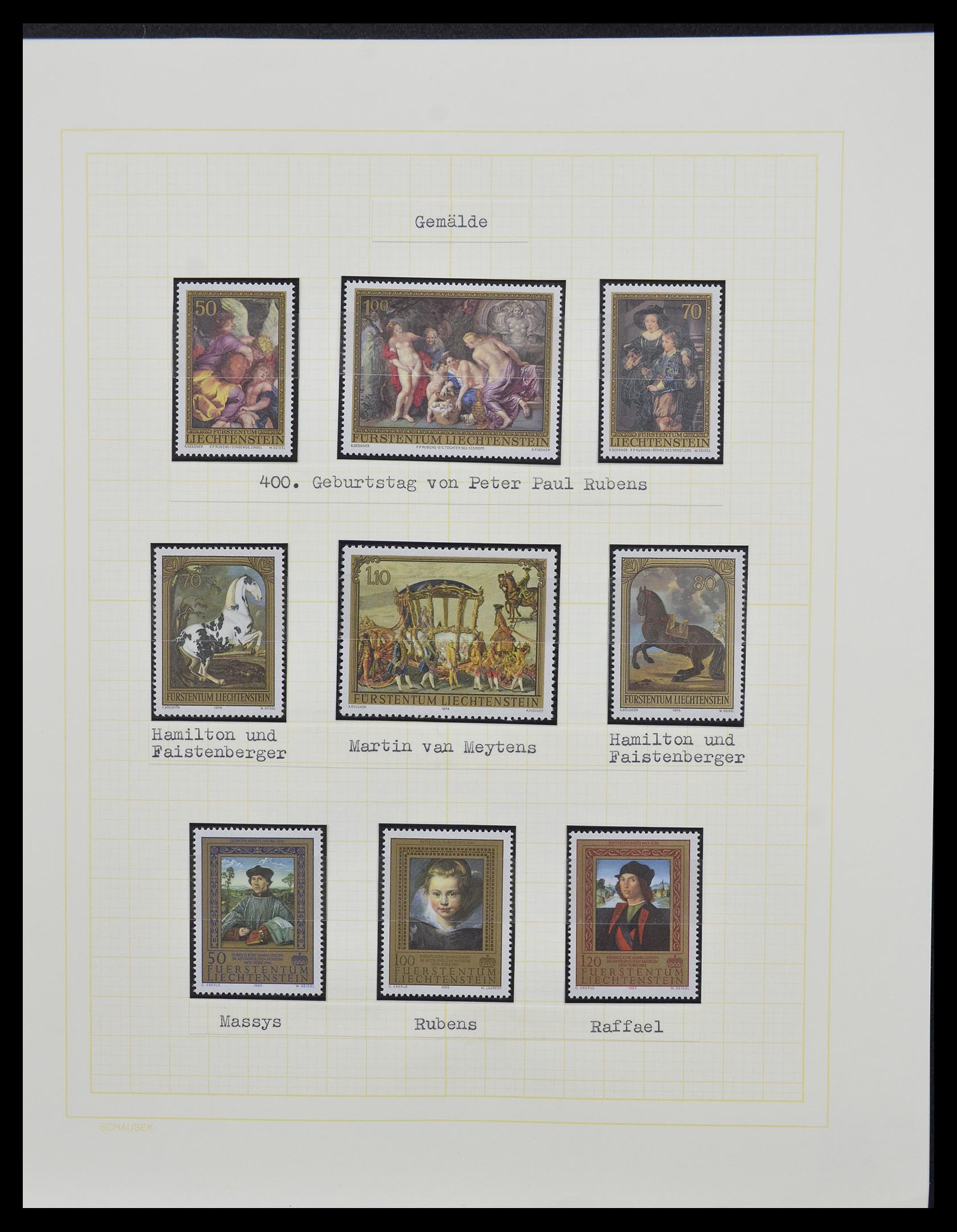 33138 071 - Stamp collection 33138 Liechtenstein 1912-2002.