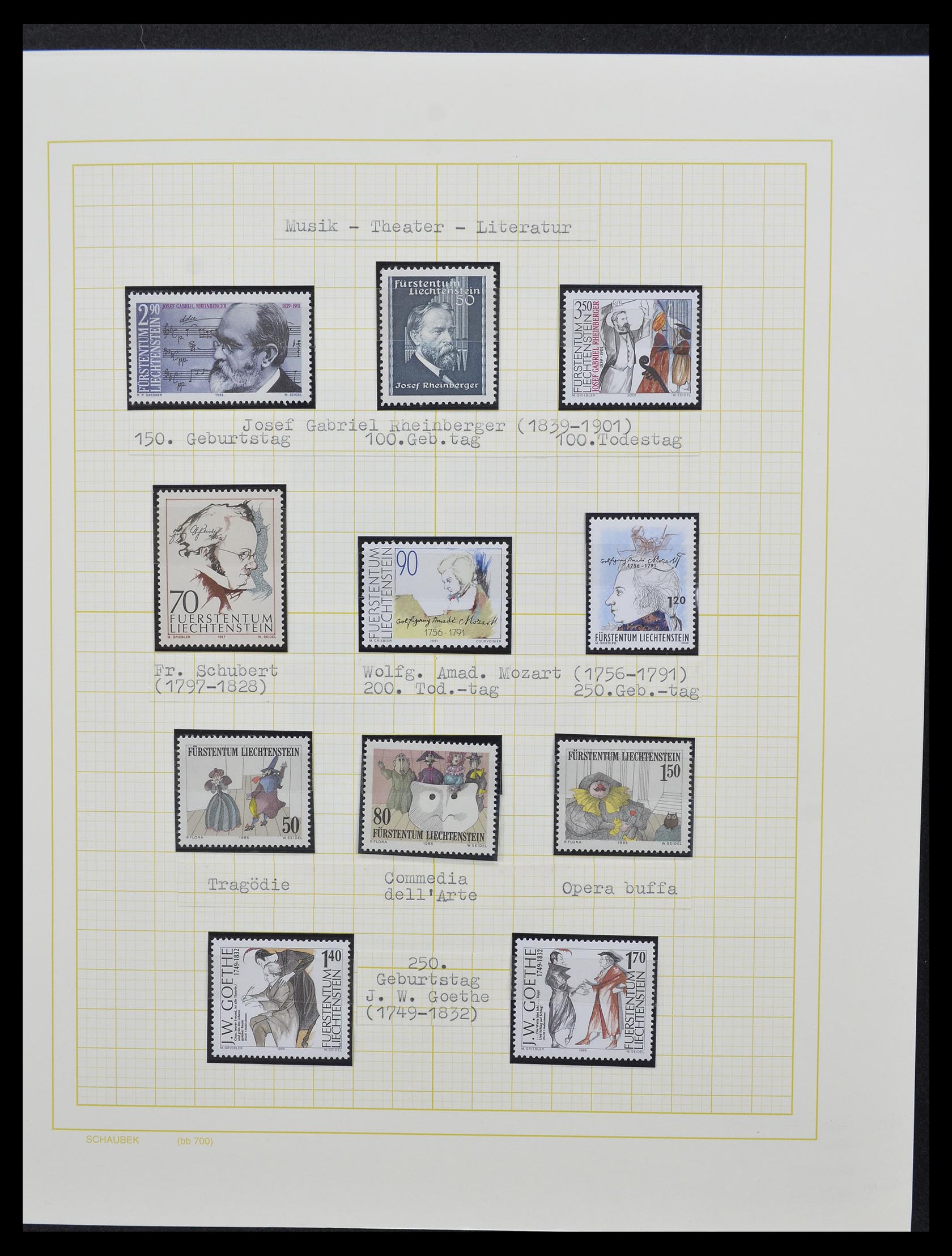 33138 078 - Postzegelverzameling 33138 Liechtenstein 1912-2002.