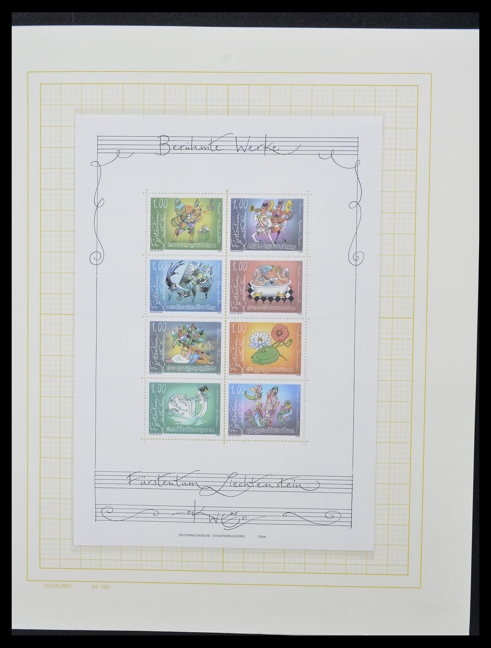 33138 079 - Postzegelverzameling 33138 Liechtenstein 1912-2002.