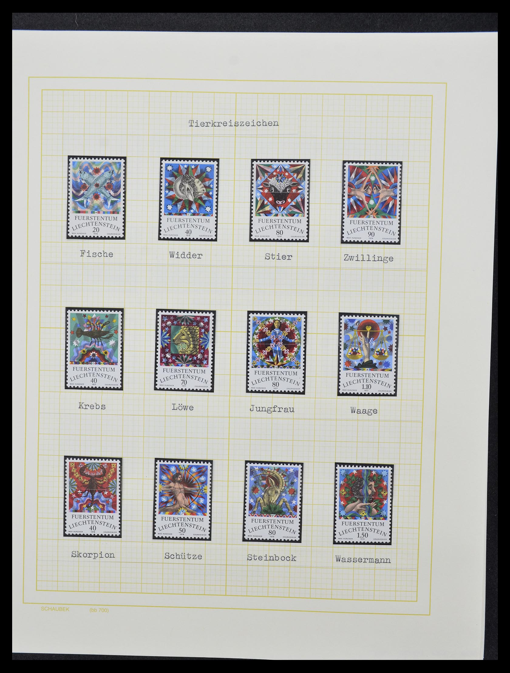33138 084 - Stamp collection 33138 Liechtenstein 1912-2002.