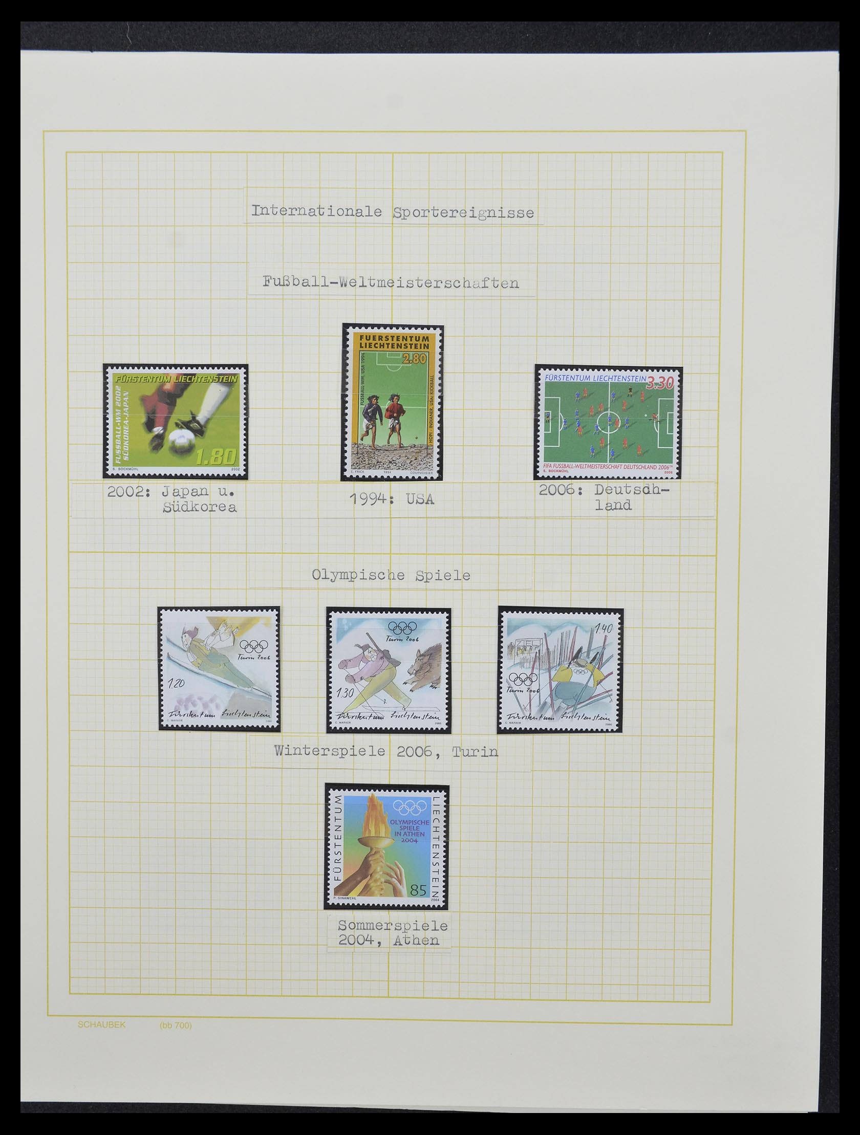 33138 087 - Postzegelverzameling 33138 Liechtenstein 1912-2002.