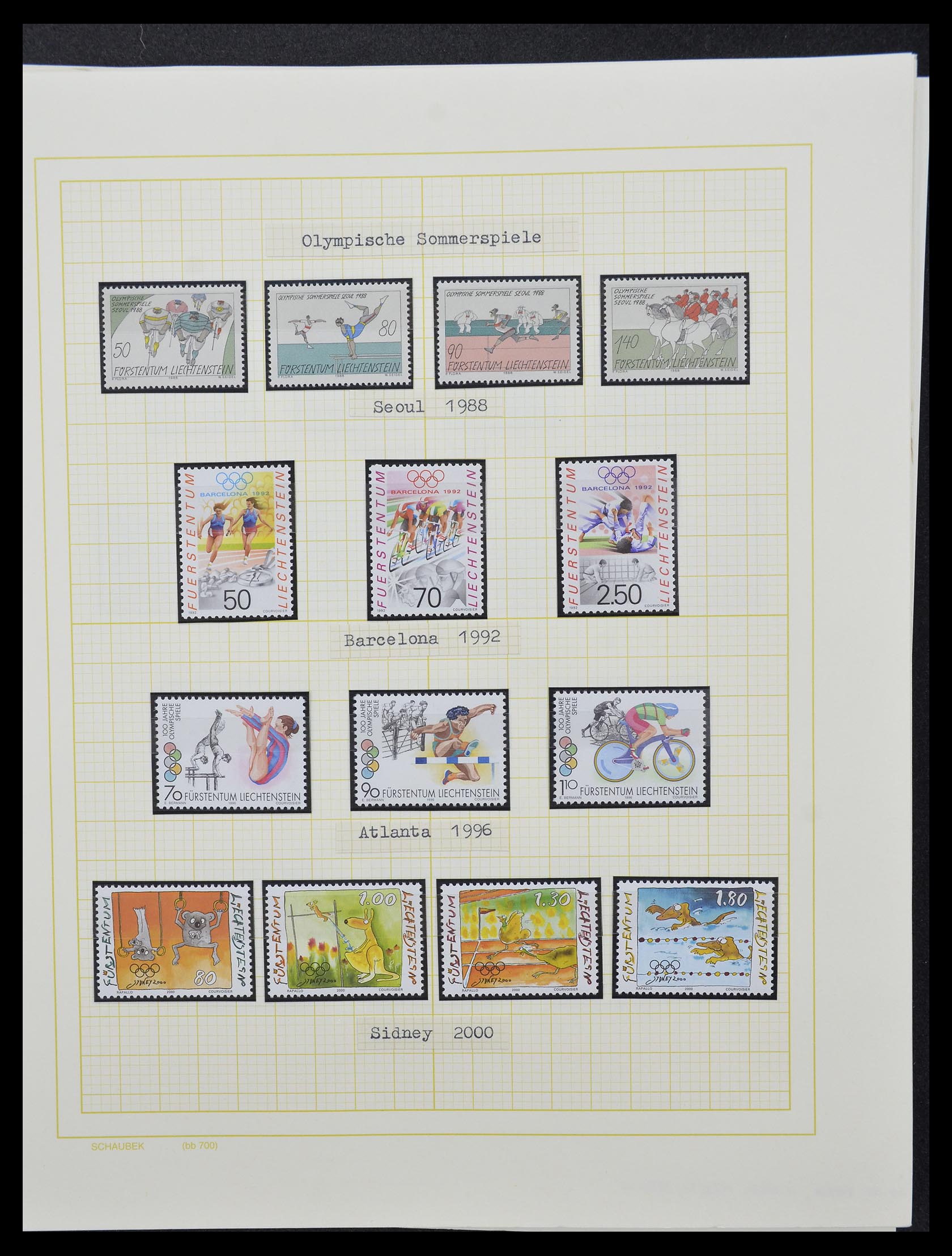 33138 089 - Postzegelverzameling 33138 Liechtenstein 1912-2002.
