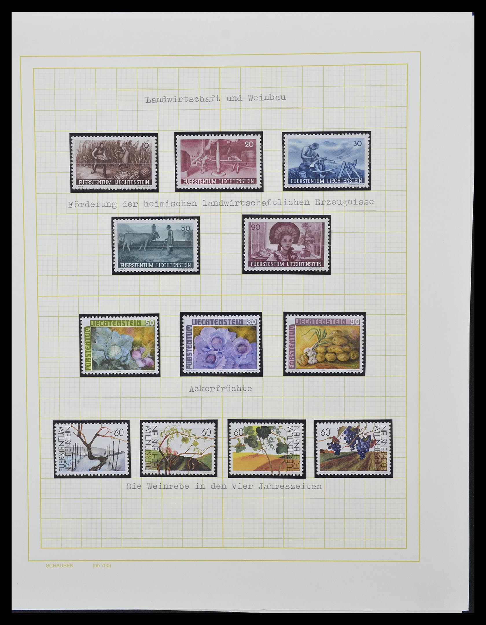 33138 094 - Postzegelverzameling 33138 Liechtenstein 1912-2002.