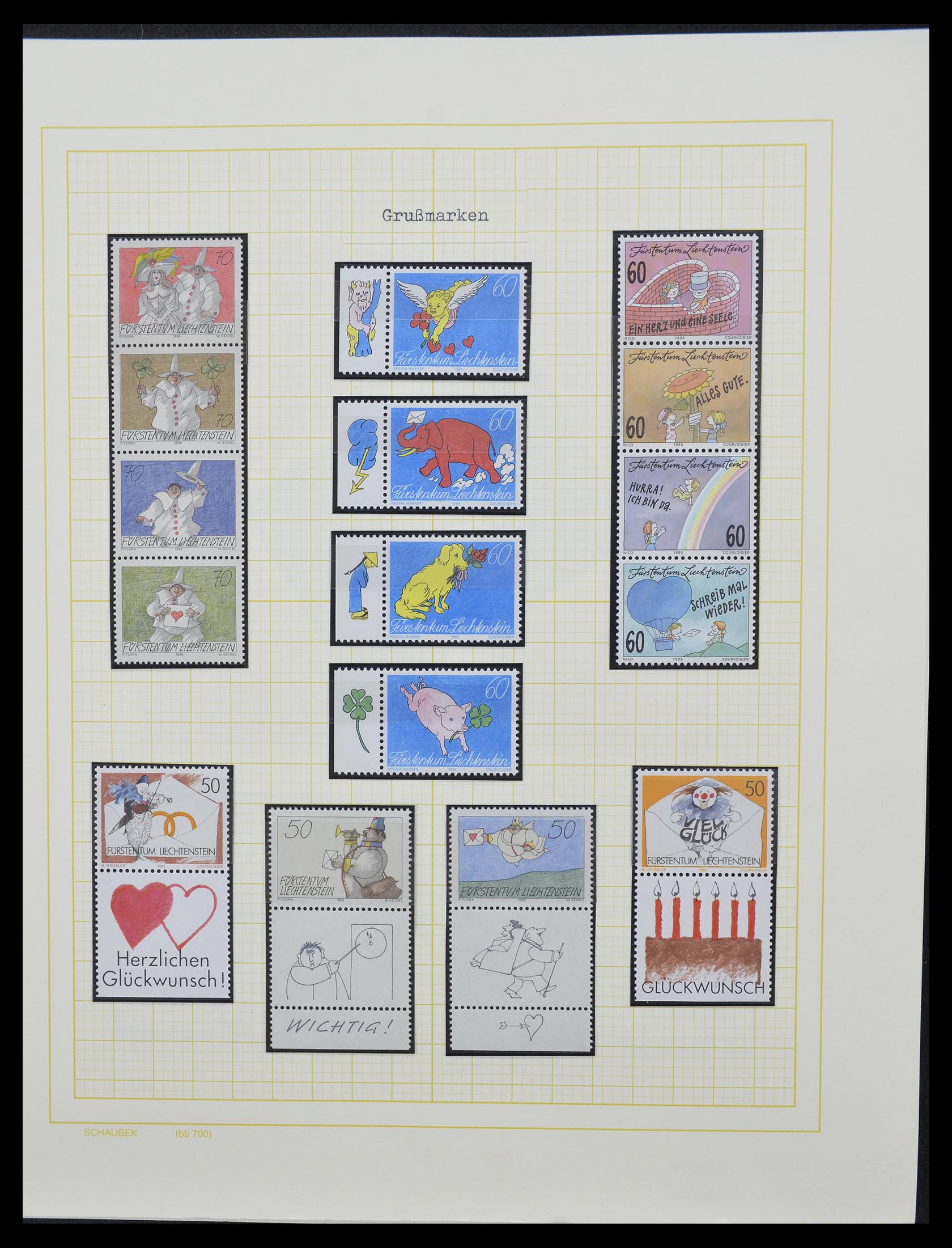 33138 096 - Stamp collection 33138 Liechtenstein 1912-2002.