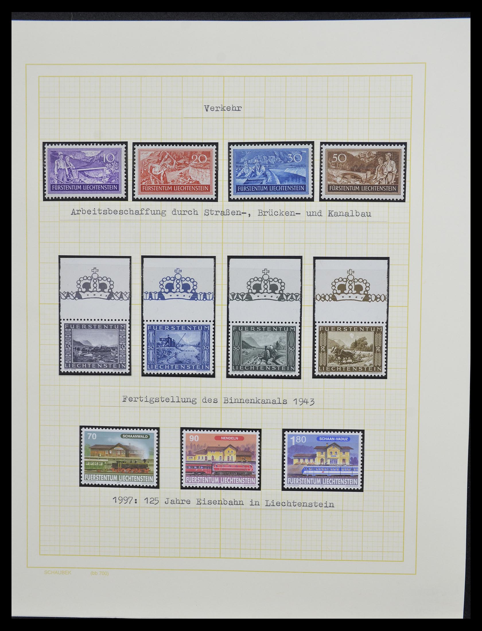 33138 098 - Stamp collection 33138 Liechtenstein 1912-2002.