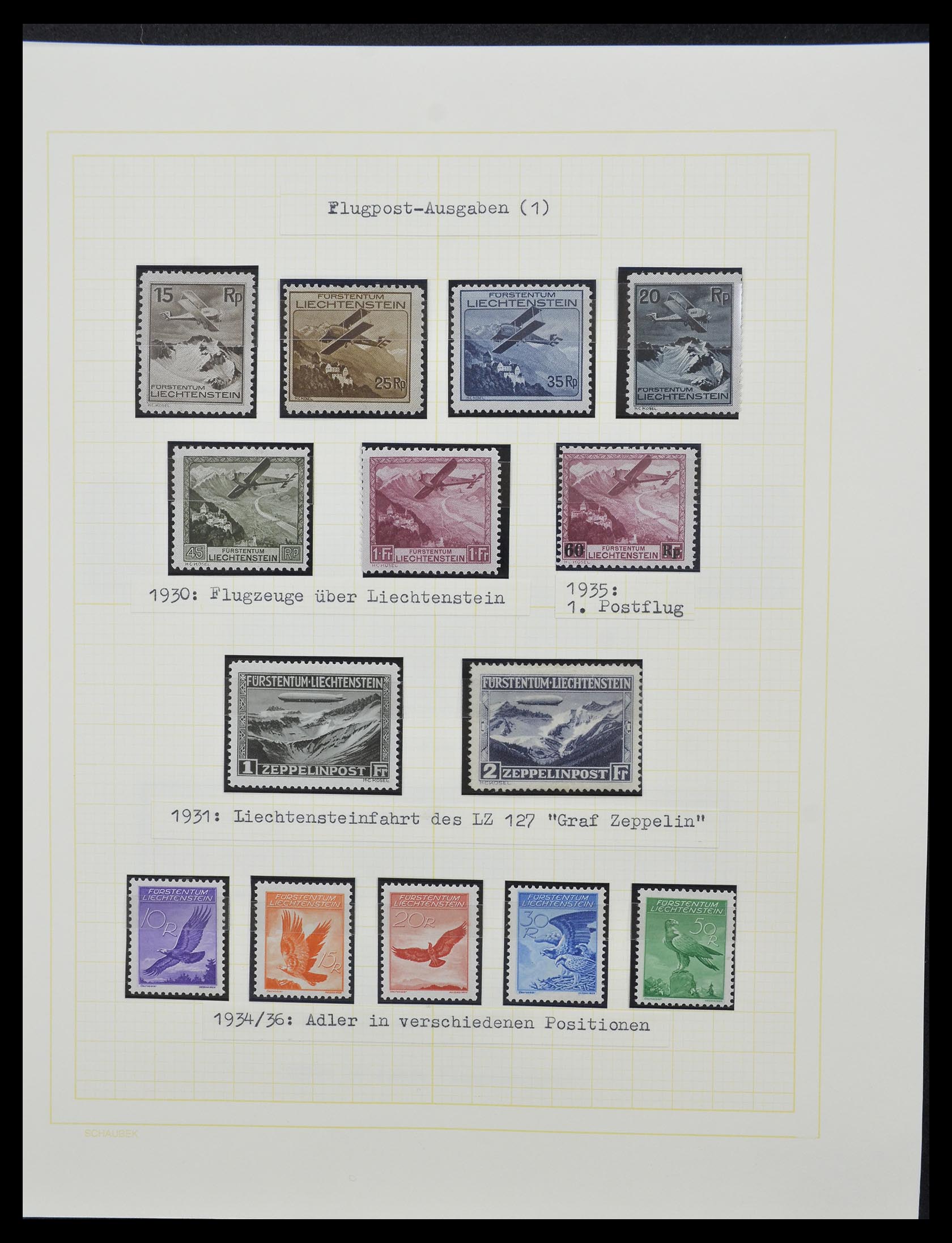 33138 100 - Stamp collection 33138 Liechtenstein 1912-2002.