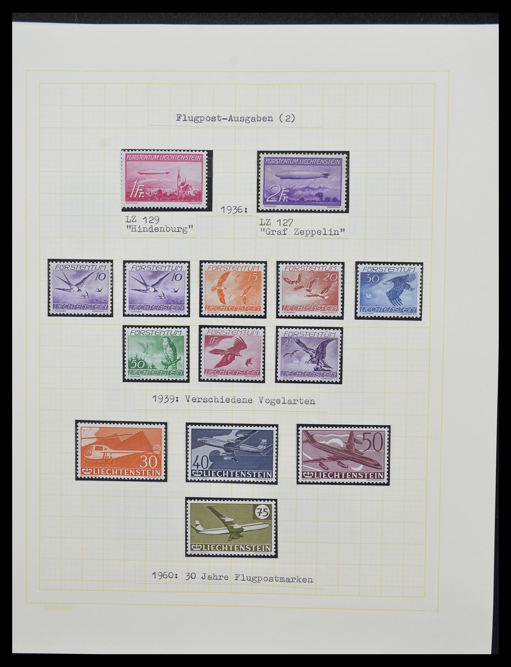 33138 101 - Stamp collection 33138 Liechtenstein 1912-2002.