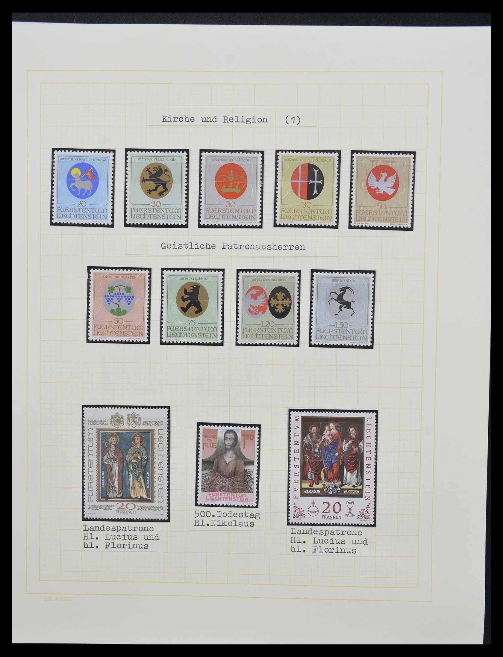 33138 103 - Stamp collection 33138 Liechtenstein 1912-2002.