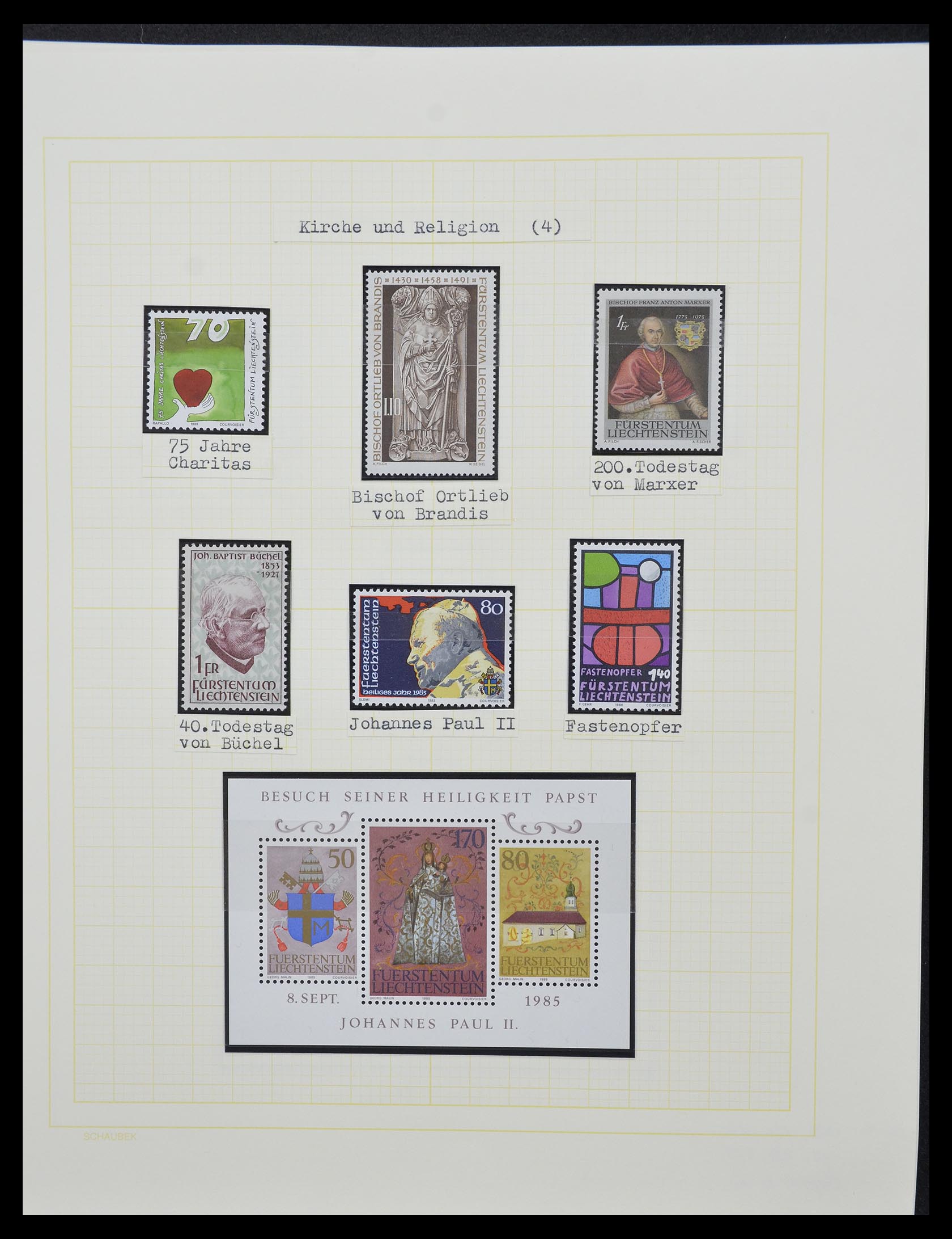 33138 106 - Stamp collection 33138 Liechtenstein 1912-2002.