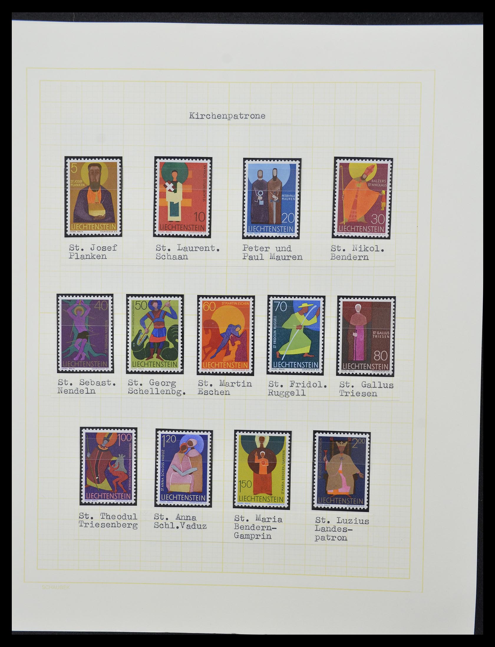 33138 108 - Stamp collection 33138 Liechtenstein 1912-2002.