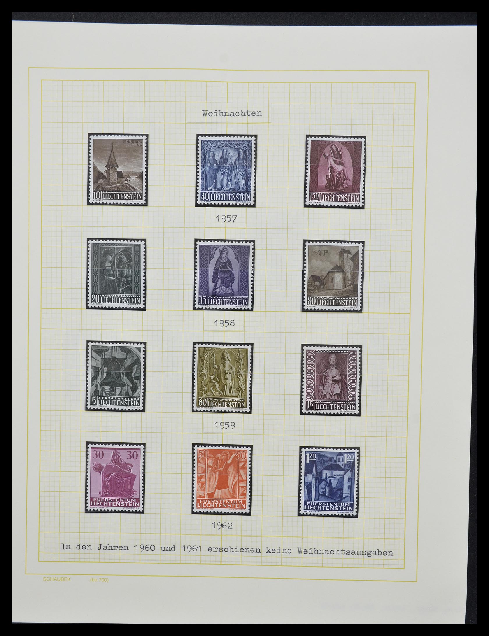 33138 110 - Stamp collection 33138 Liechtenstein 1912-2002.