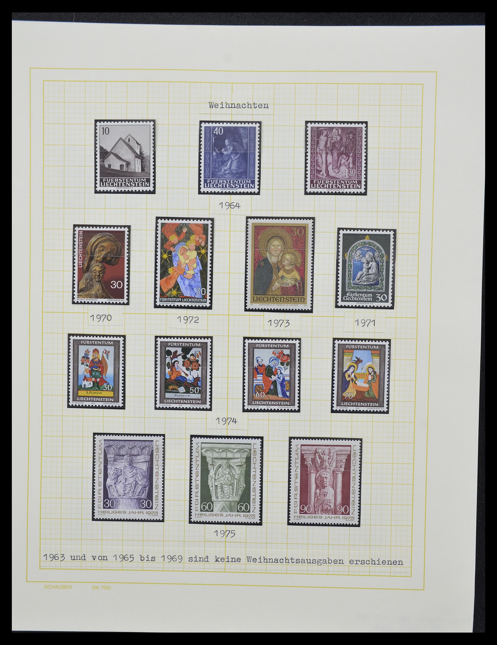 33138 111 - Stamp collection 33138 Liechtenstein 1912-2002.