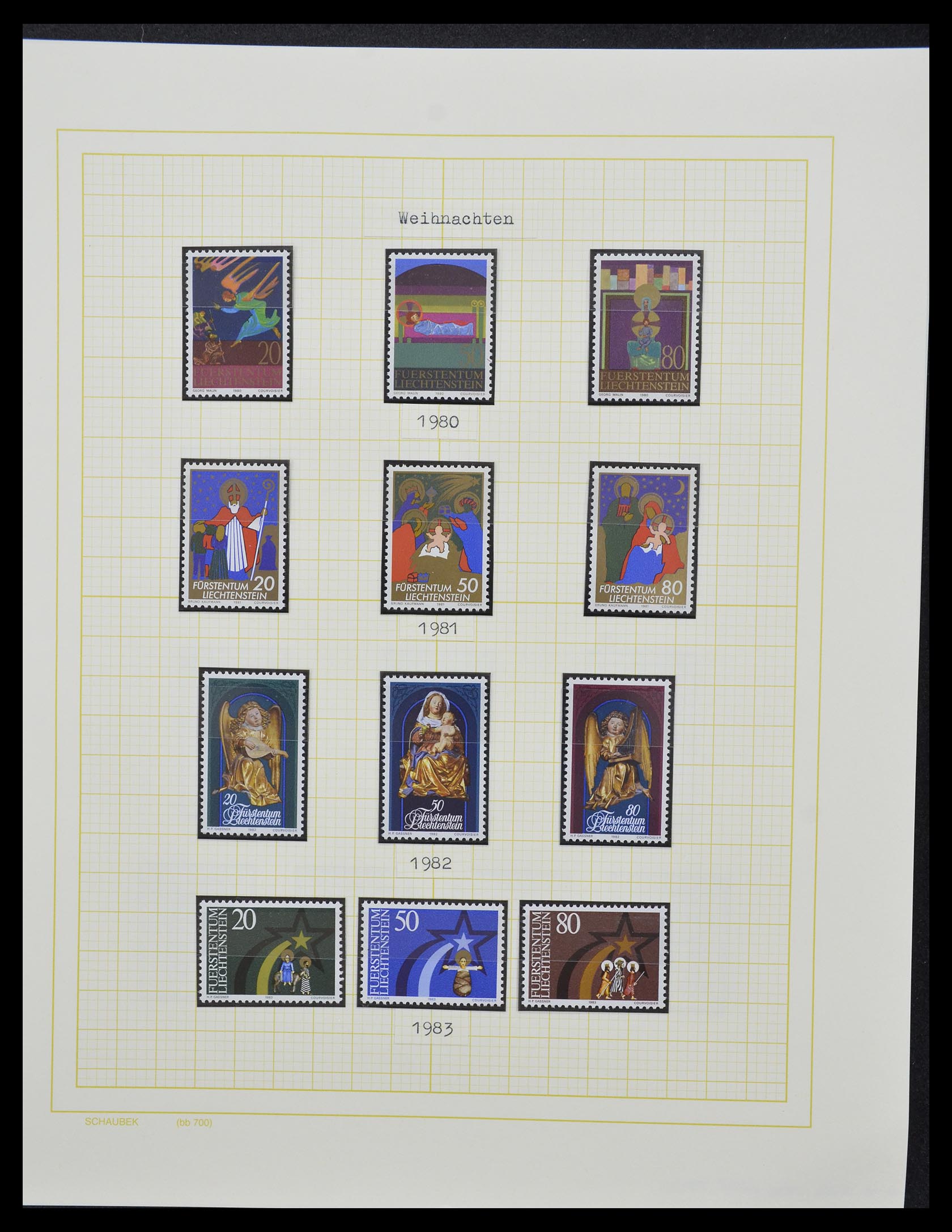 33138 113 - Postzegelverzameling 33138 Liechtenstein 1912-2002.