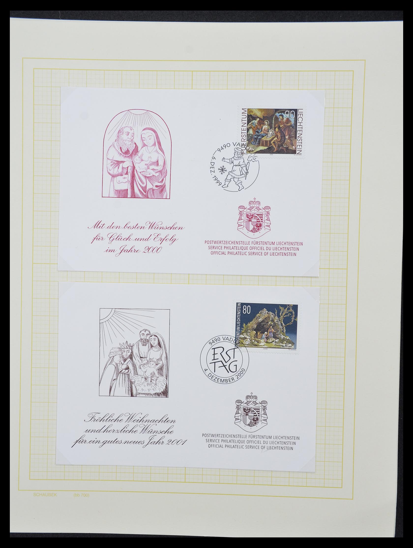 33138 120 - Stamp collection 33138 Liechtenstein 1912-2002.
