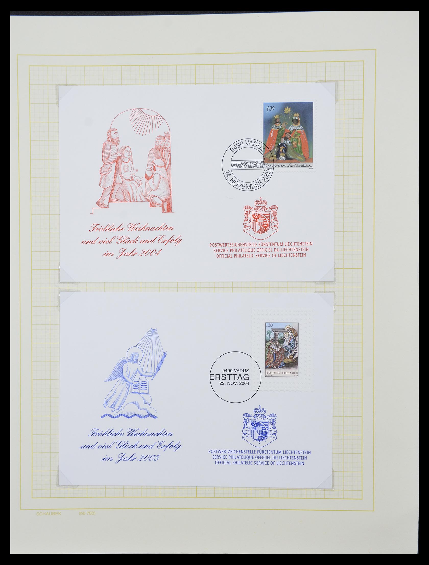 33138 122 - Stamp collection 33138 Liechtenstein 1912-2002.