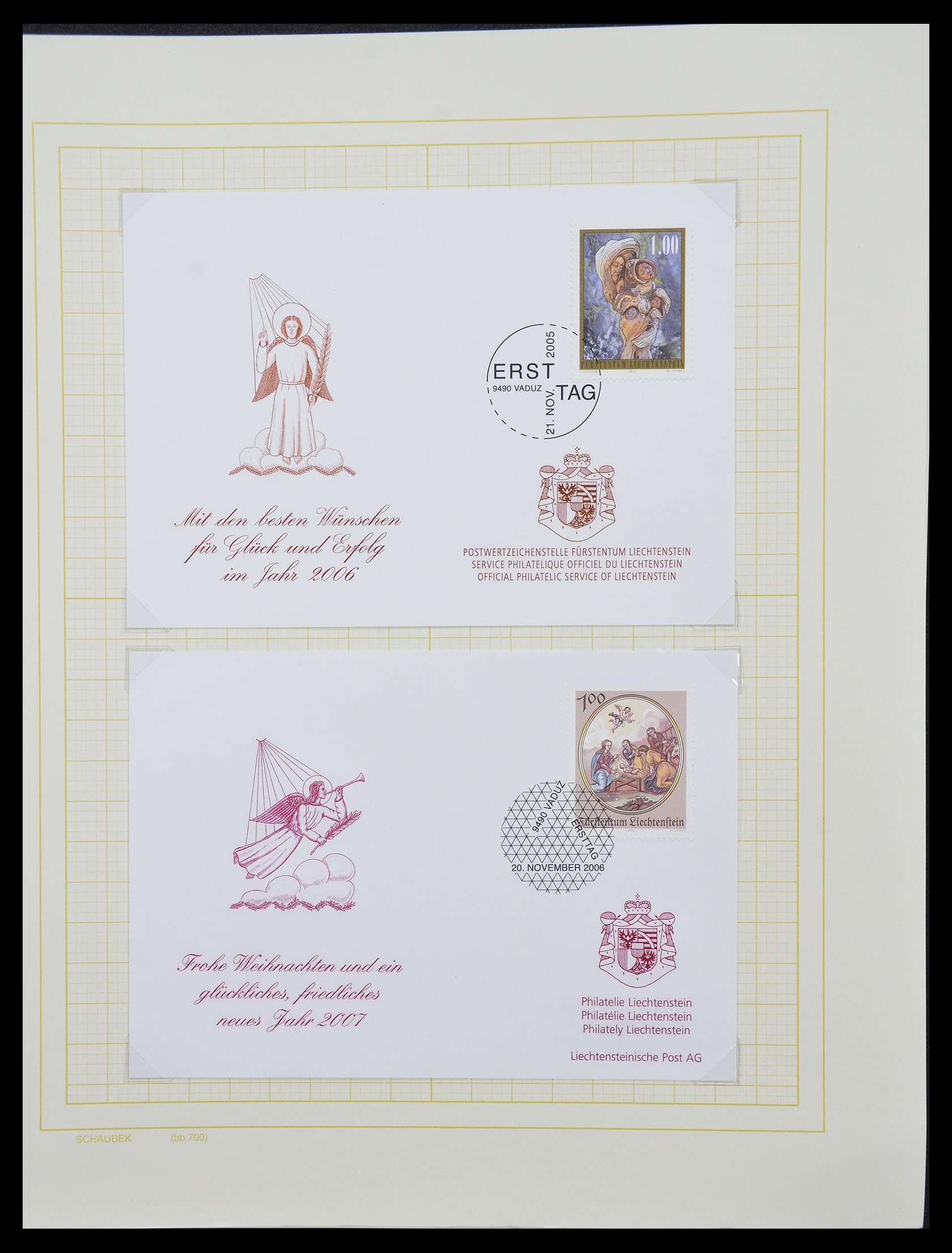 33138 123 - Stamp collection 33138 Liechtenstein 1912-2002.