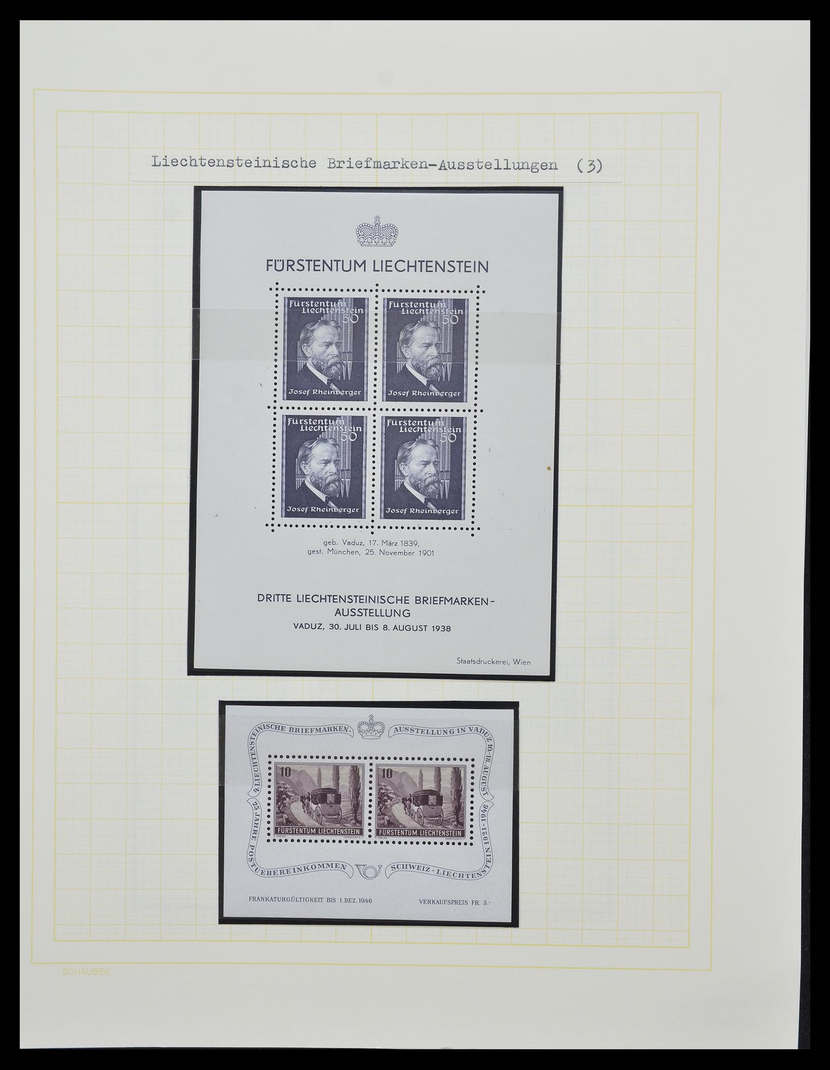 33138 126 - Stamp collection 33138 Liechtenstein 1912-2002.