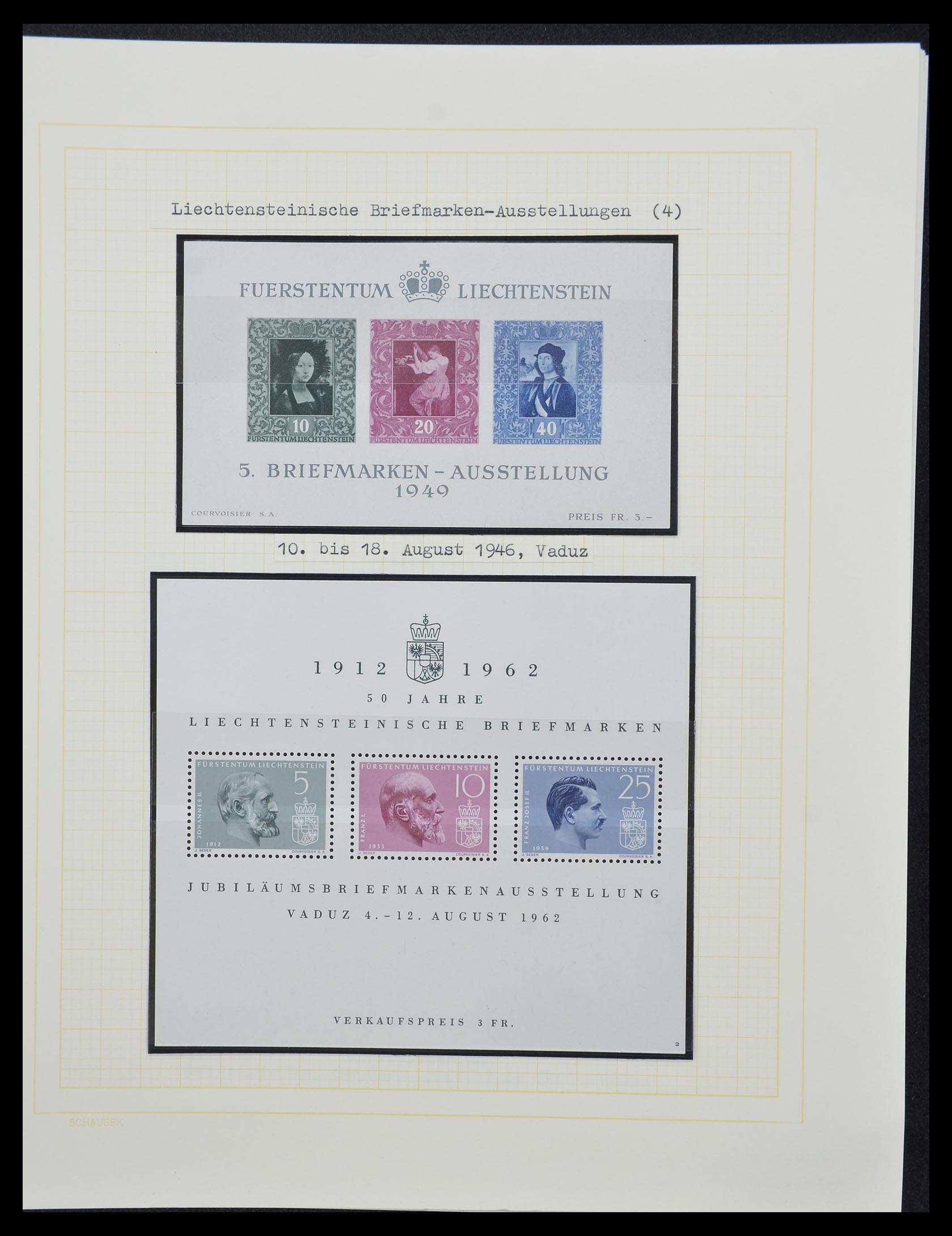 33138 127 - Stamp collection 33138 Liechtenstein 1912-2002.