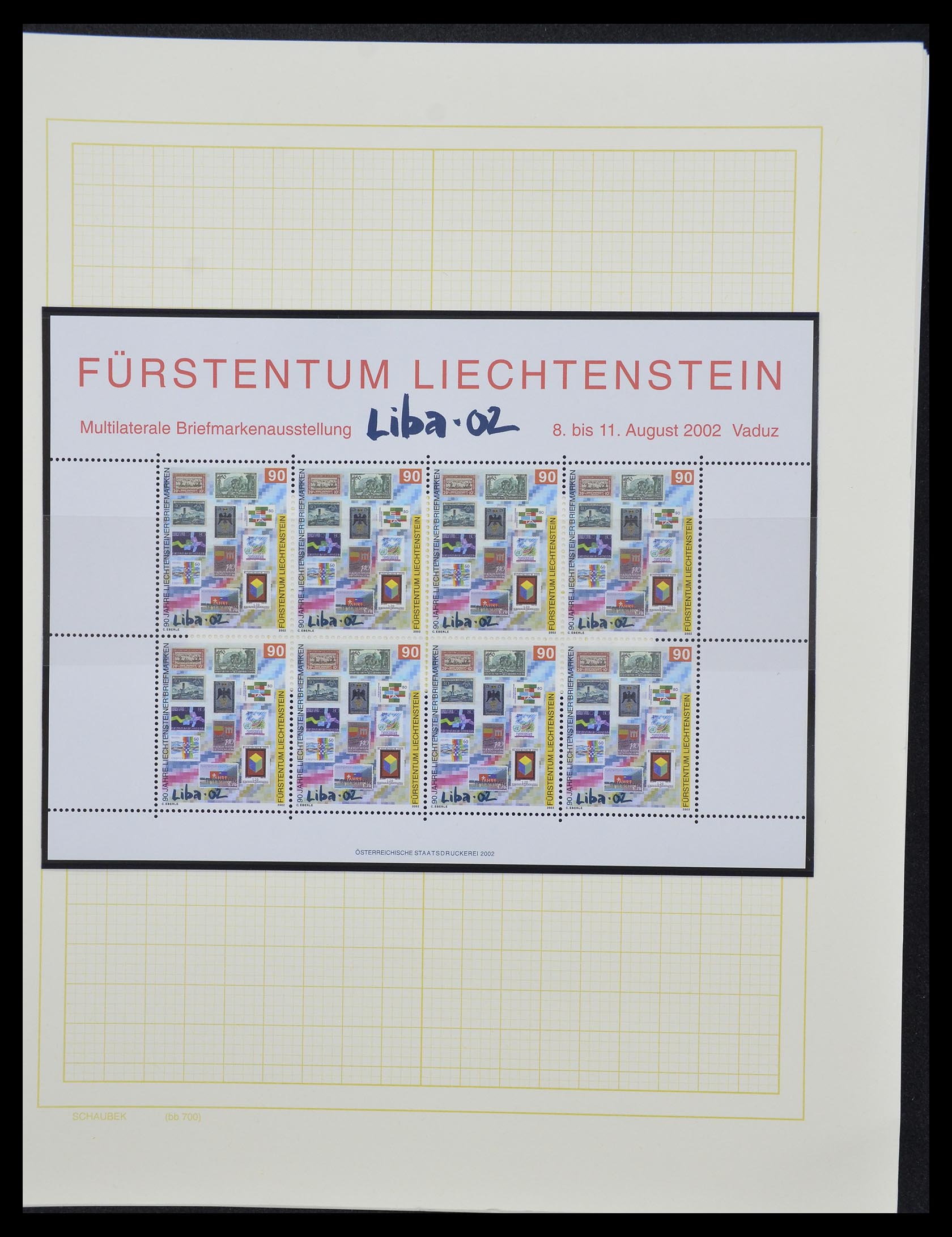 33138 129 - Stamp collection 33138 Liechtenstein 1912-2002.