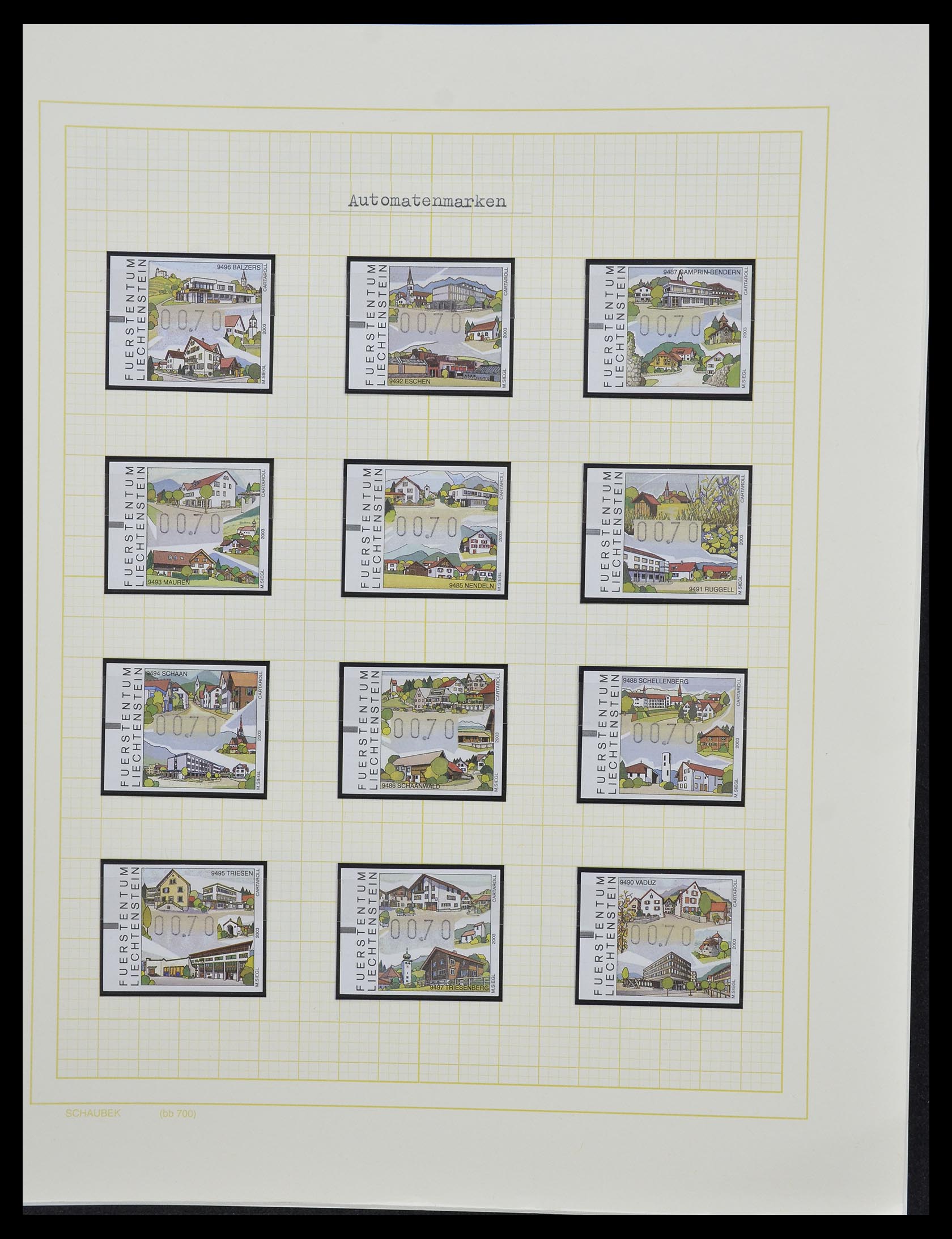 33138 133 - Postzegelverzameling 33138 Liechtenstein 1912-2002.