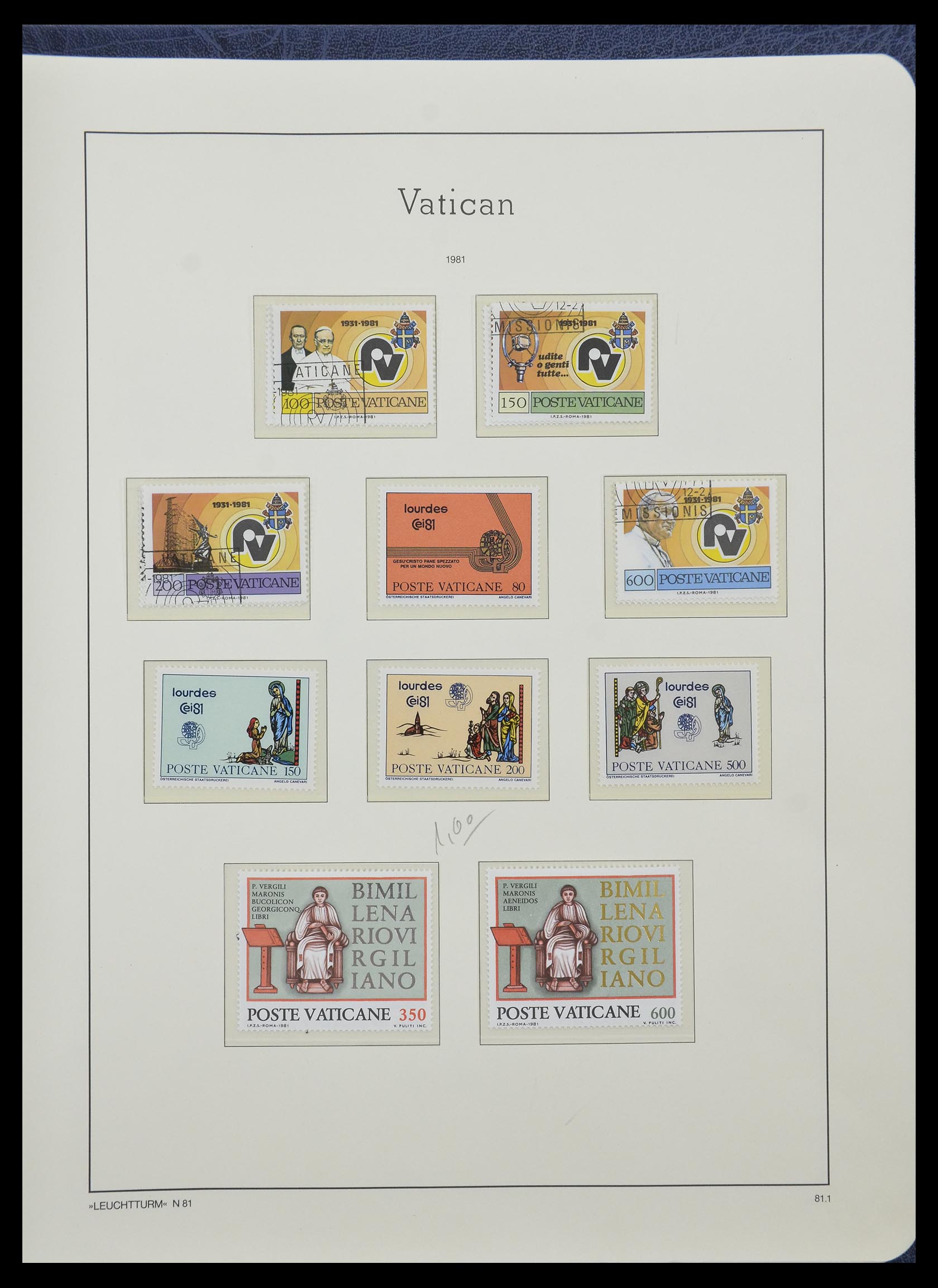33139 086 - Postzegelverzameling 33139 Vaticaan 1931-2010.