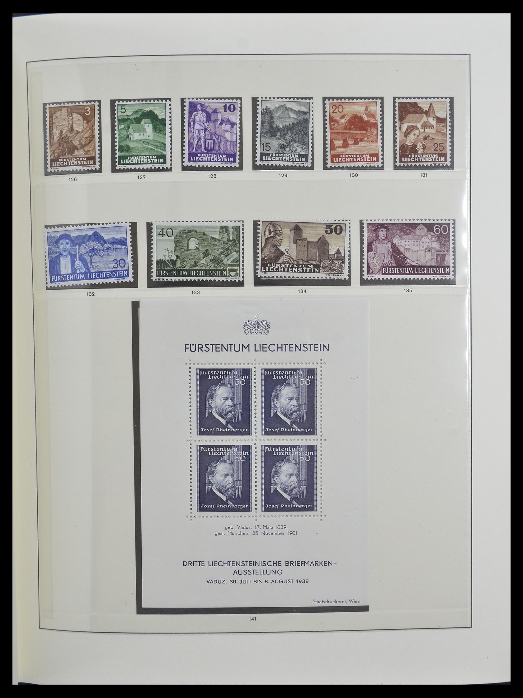 33140 007 - Stamp collection 33140 Liechtenstein 1912-1990.