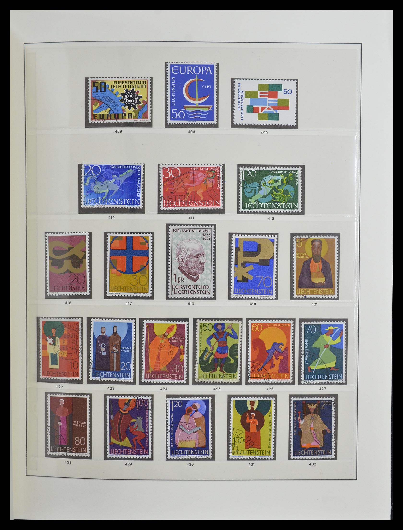 33140 021 - Stamp collection 33140 Liechtenstein 1912-1990.